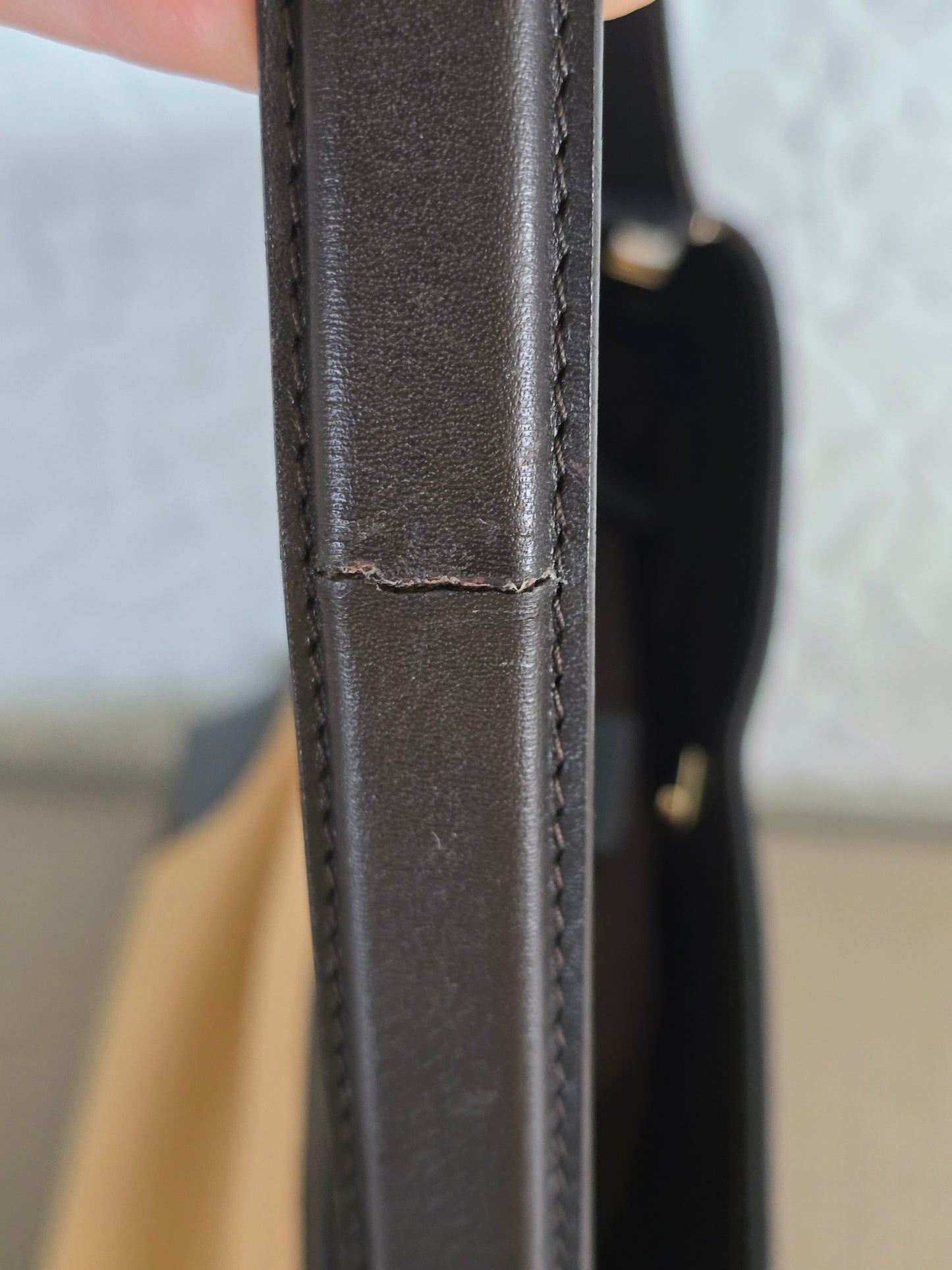 Gucci Canvas and Leather Sherry One Handle Tote