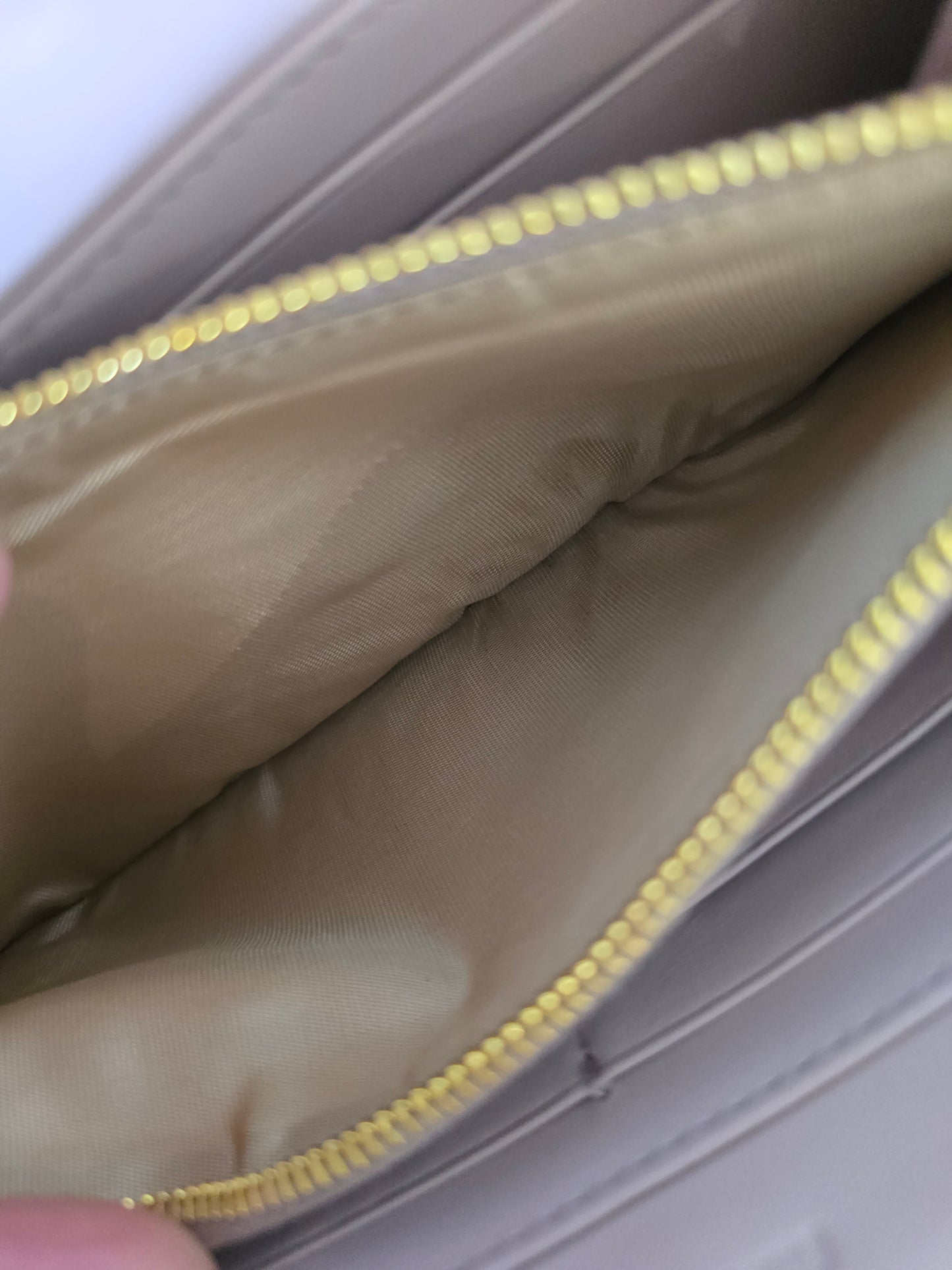 Miu Miu Croc Embossed Tan Leather Zipper Long Wallet