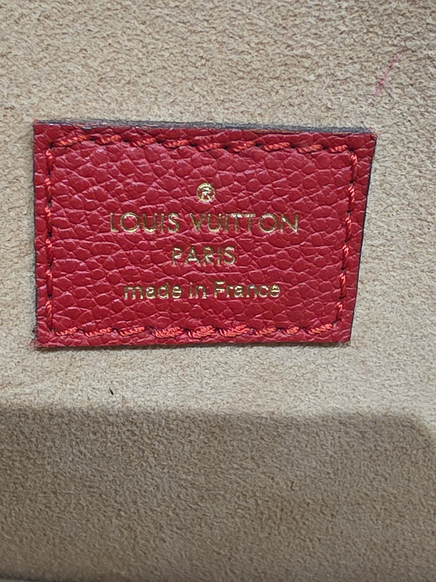 Louis Vuitton Flandrin Monogram Canvas Tote Bag Cherry Red 2WAY Bag