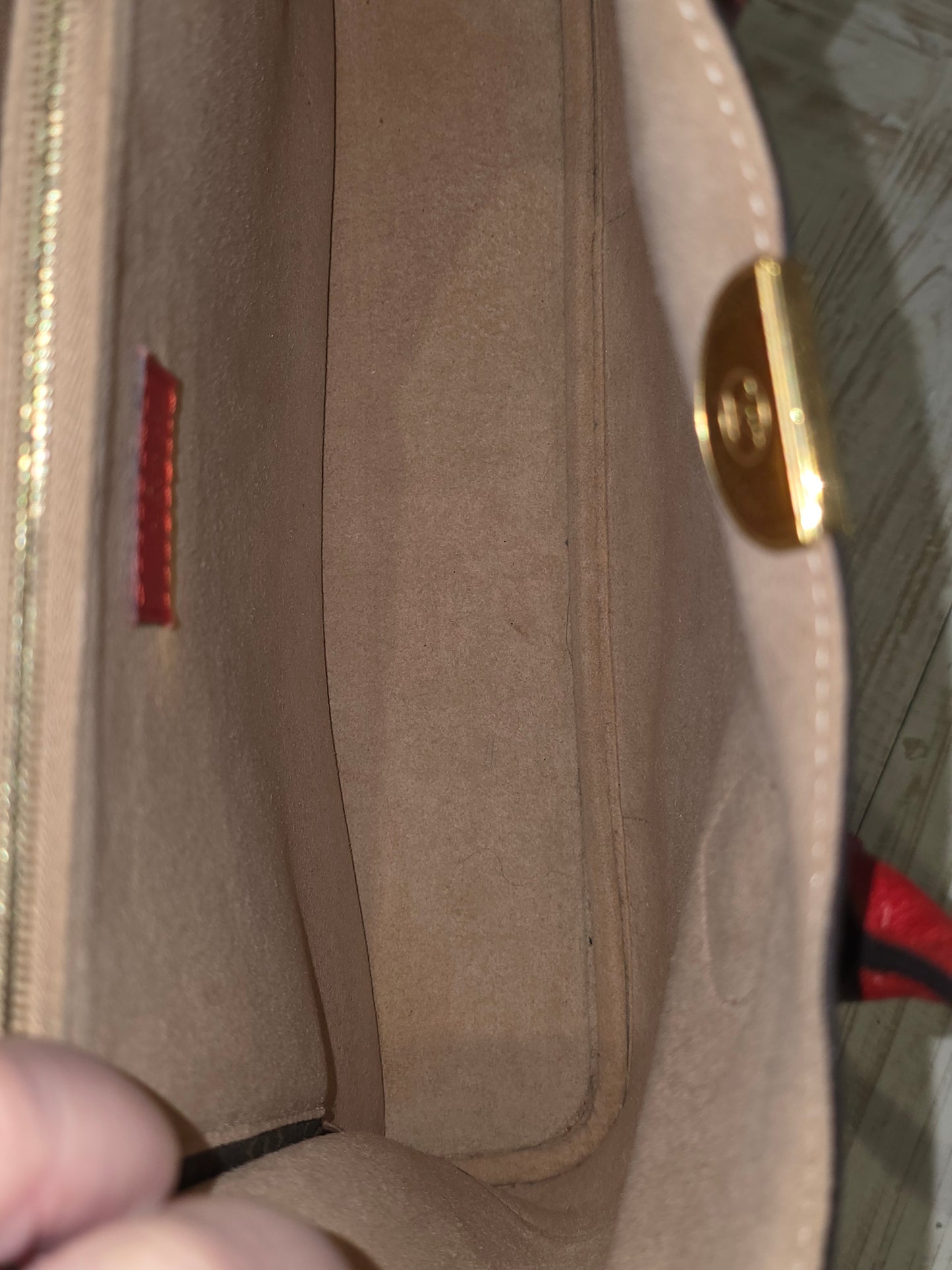 Louis Vuitton Flandrin Monogram Canvas Tote Bag Cherry Red 2WAY Bag