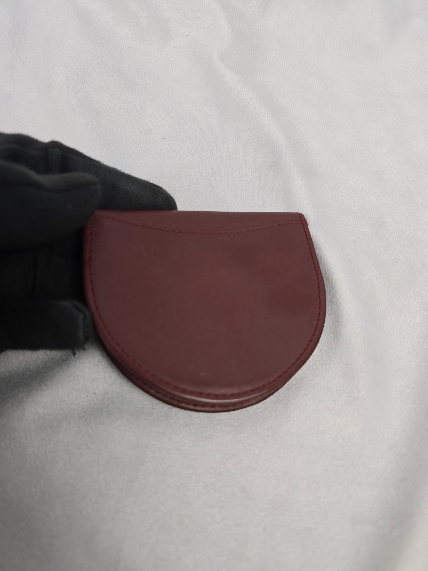 Cartier Must de Leather Coin Purse in Bordeaus