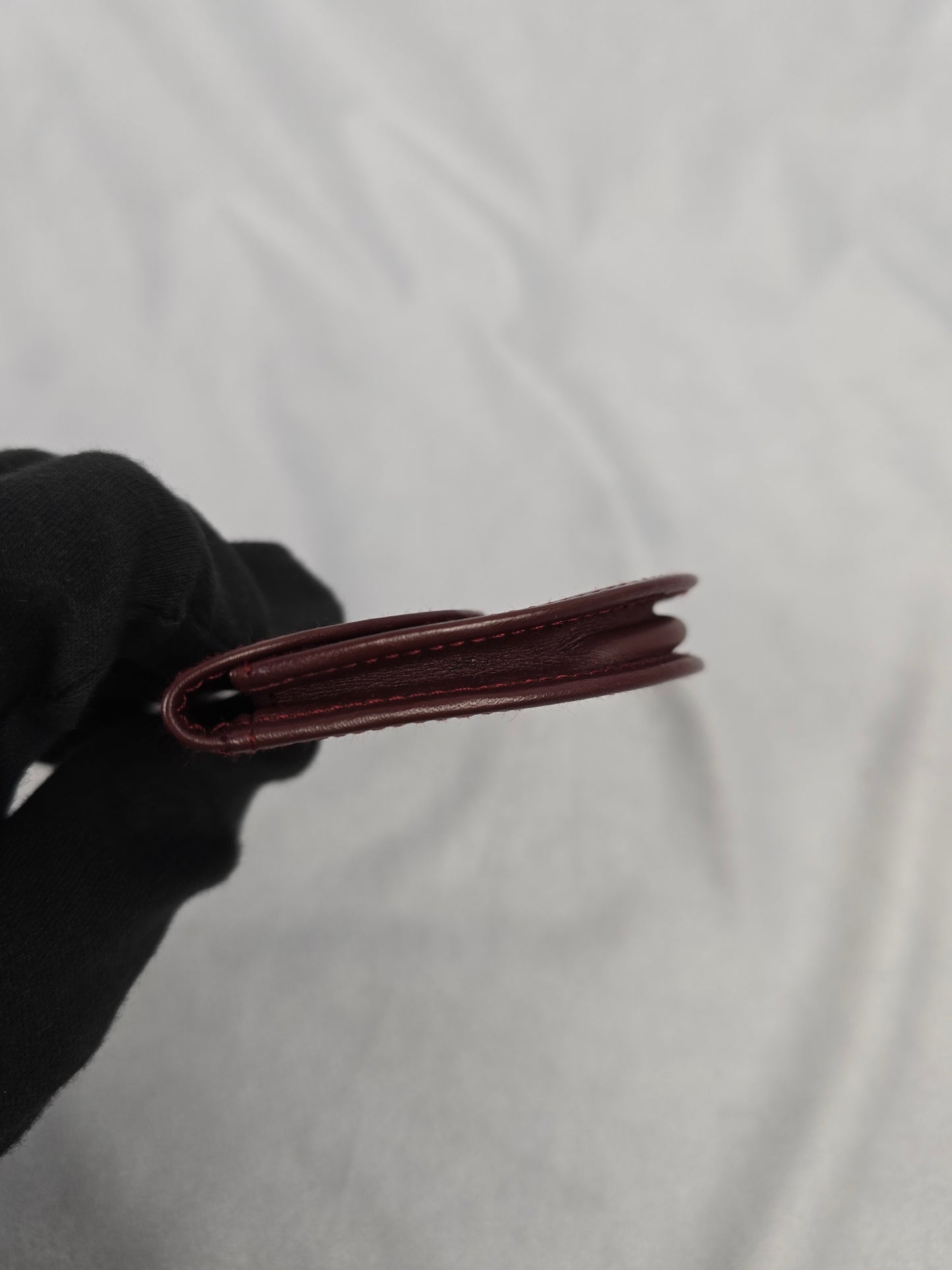 Cartier Must de Leather Coin Purse in Bordeaus