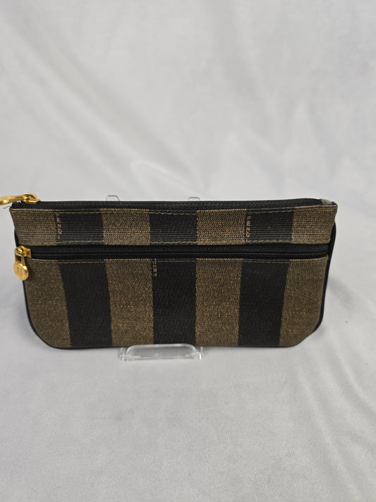 Fendi Vintage Pequin Pouch