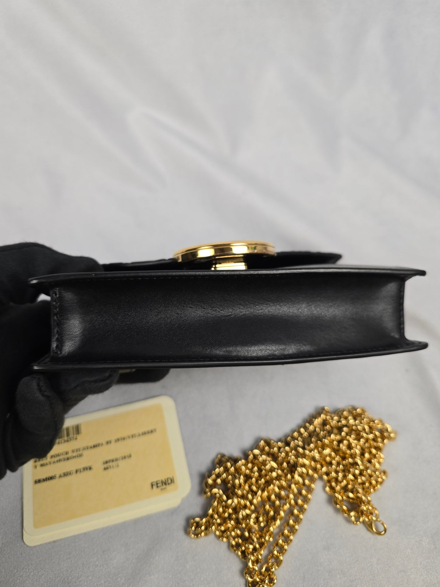 fendi Vitello Liberty F is Fendi Bi-Color Embossed Belt Bag / Crossbody