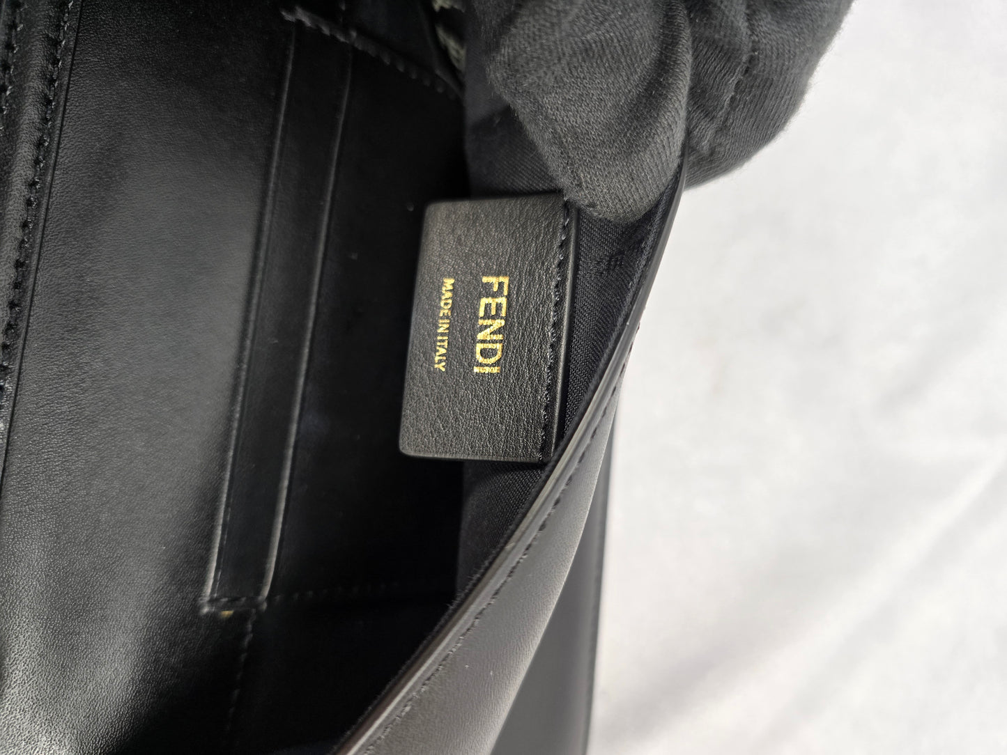 fendi Vitello Liberty F is Fendi Bi-Color Embossed Belt Bag / Crossbody