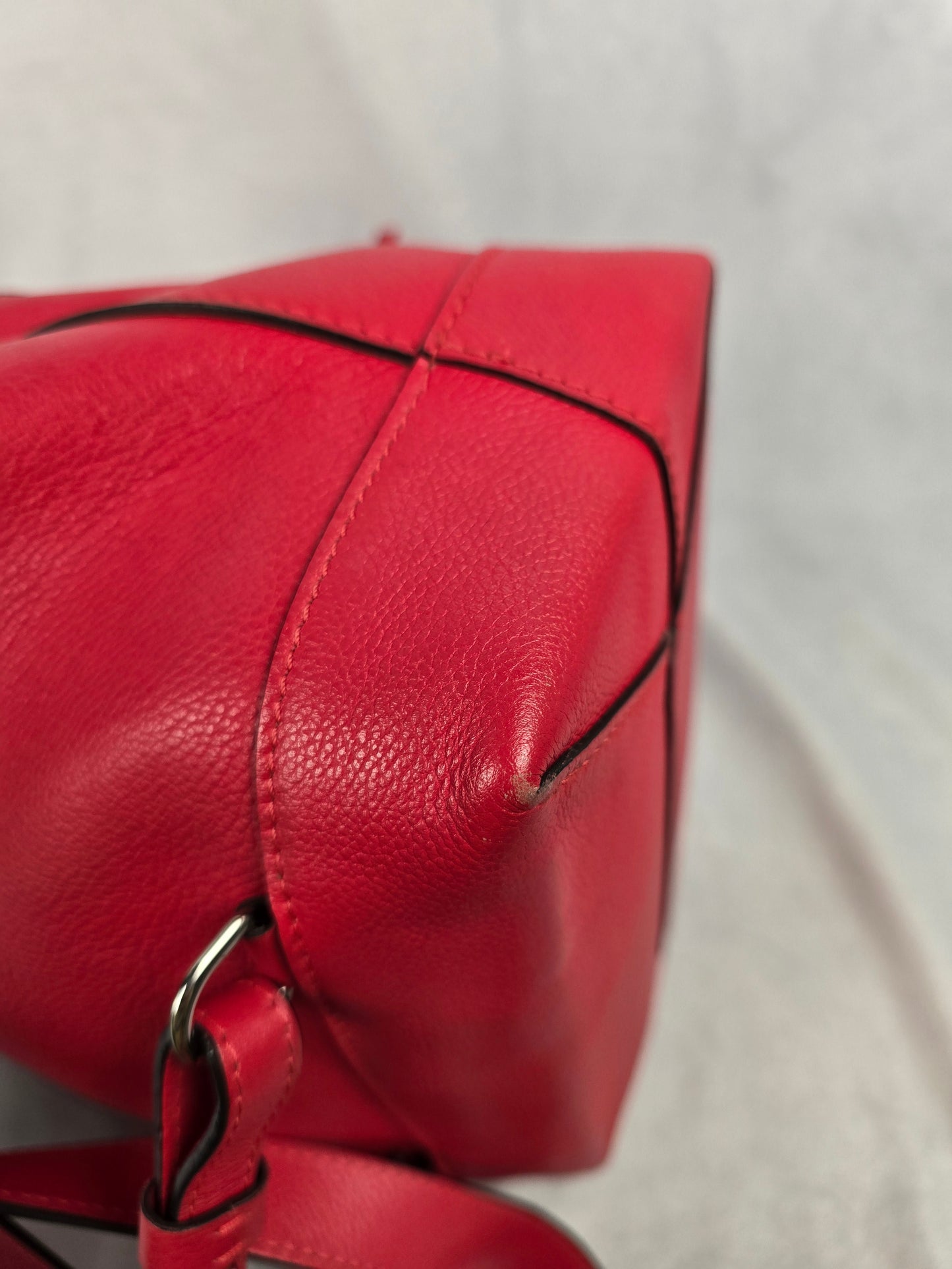 Louis Vuitton Lockme Red Leather Backpack