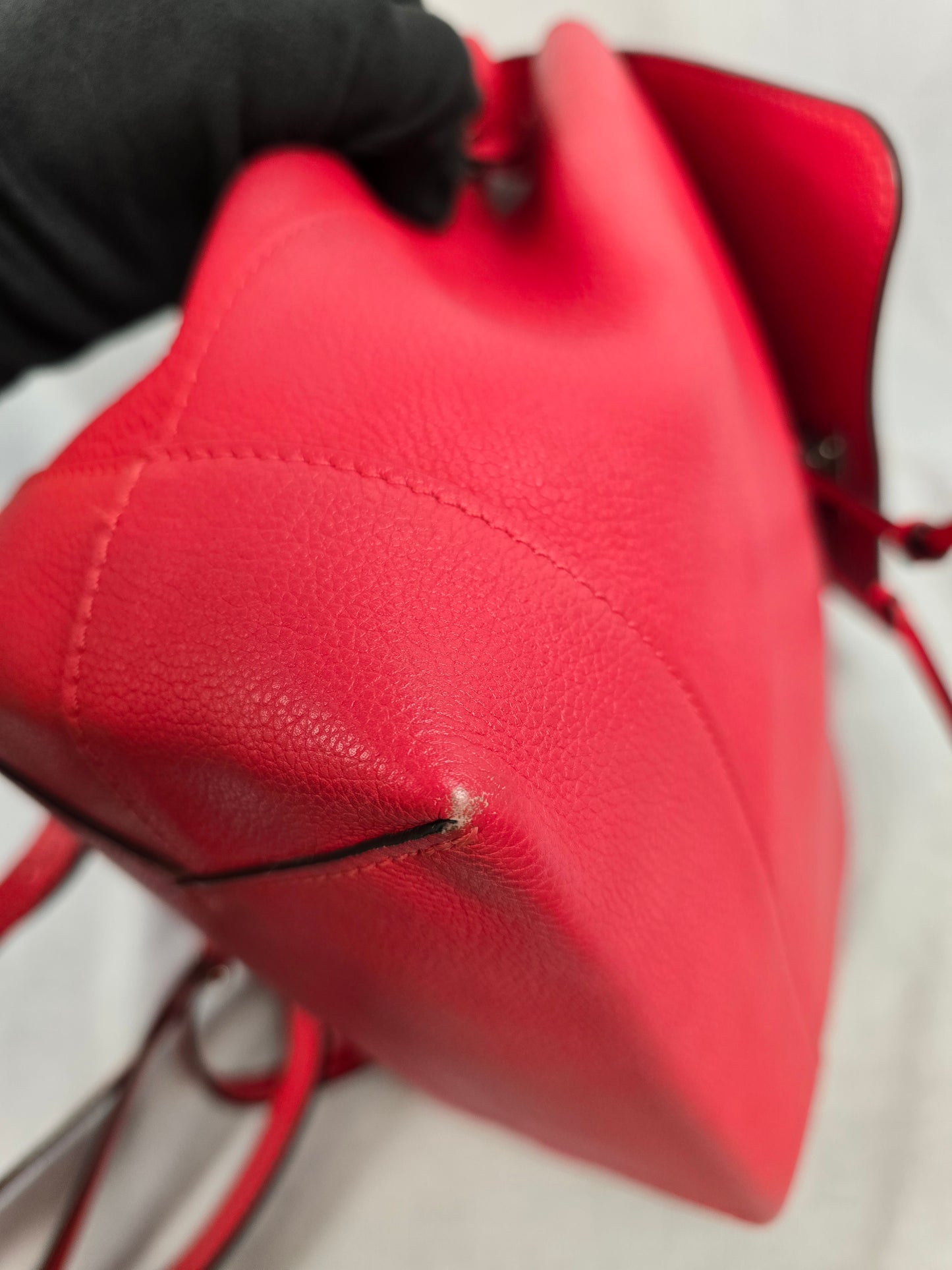 Louis Vuitton Lockme Red Leather Backpack