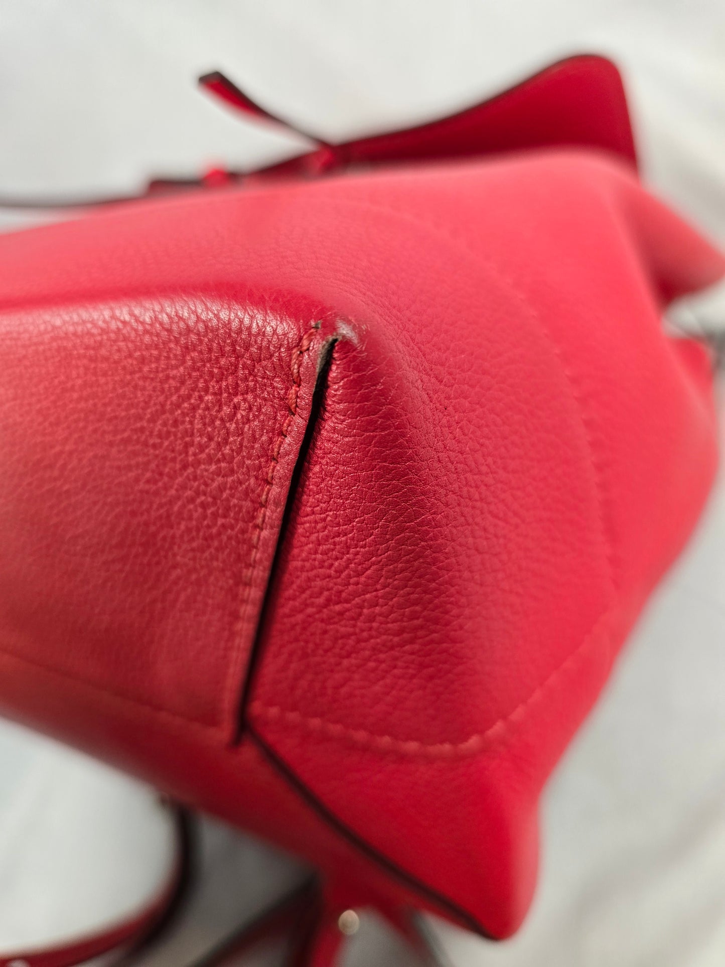 Louis Vuitton Lockme Red Leather Backpack