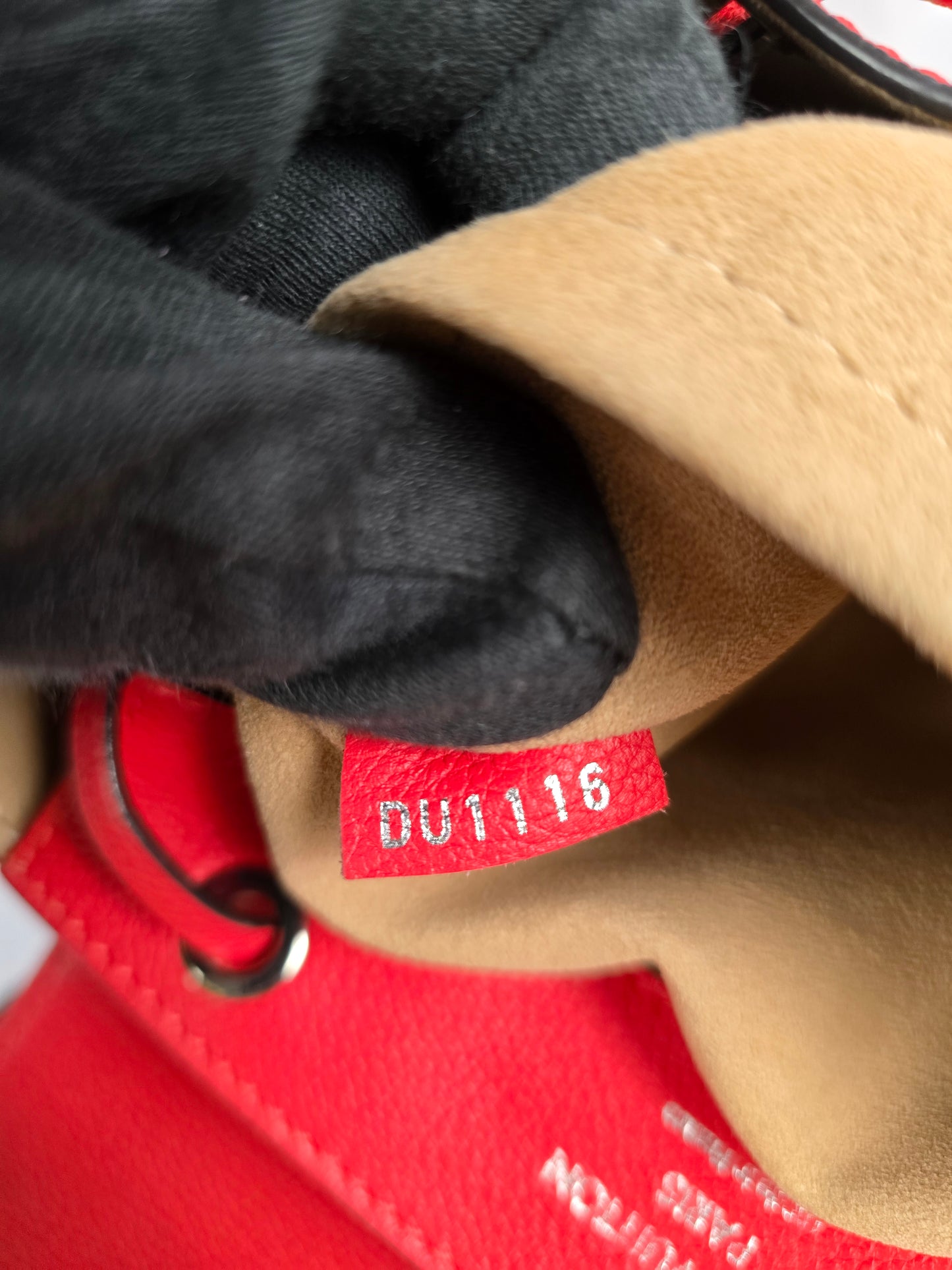 Louis Vuitton Lockme Red Leather Backpack