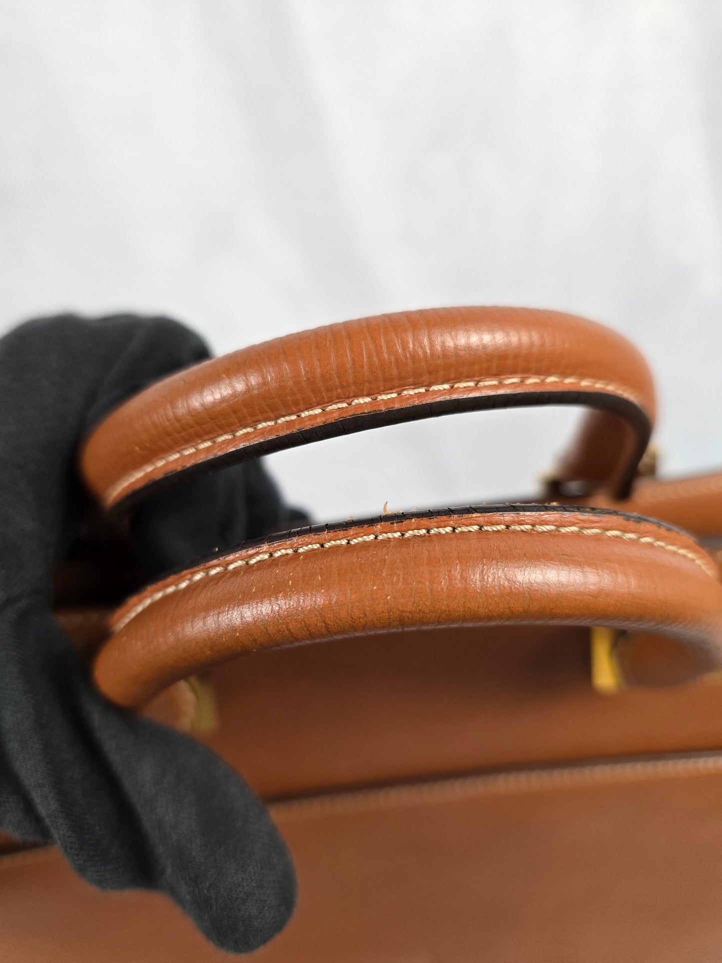 Loewe Vintage Madrid Leather Briefcase/Tote Tan
