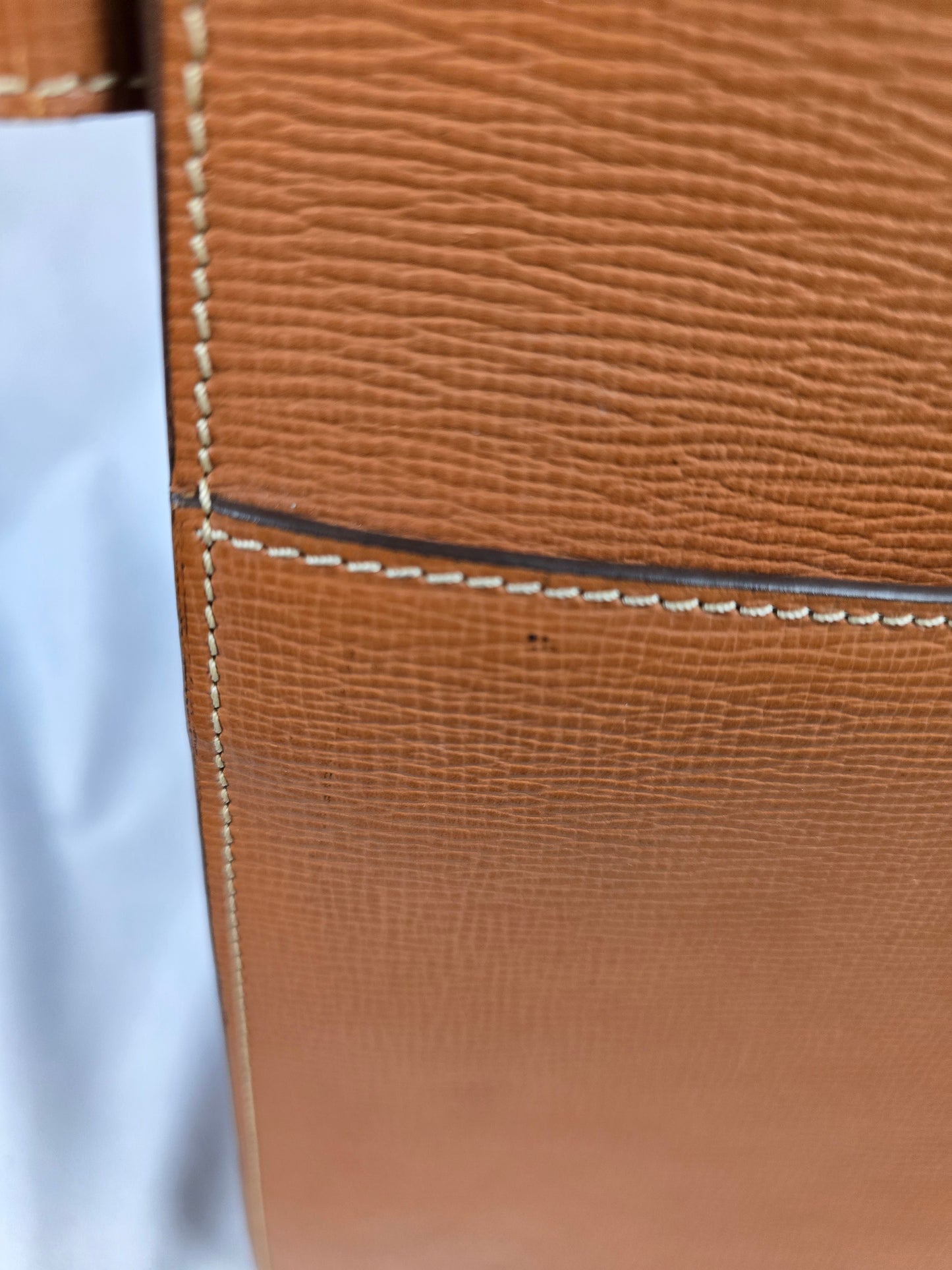Loewe Vintage Madrid Leather Briefcase/Tote Tan