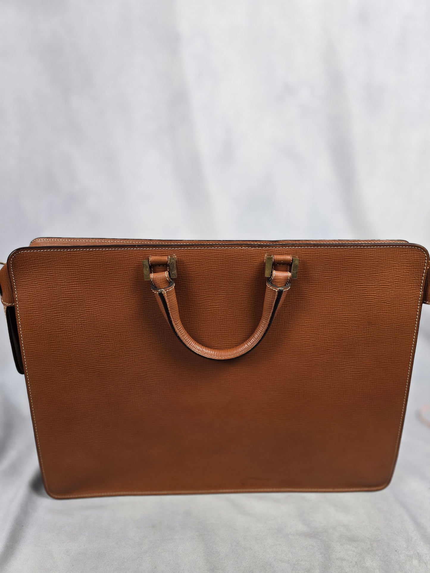 Loewe Vintage Madrid Leather Briefcase/Tote Tan