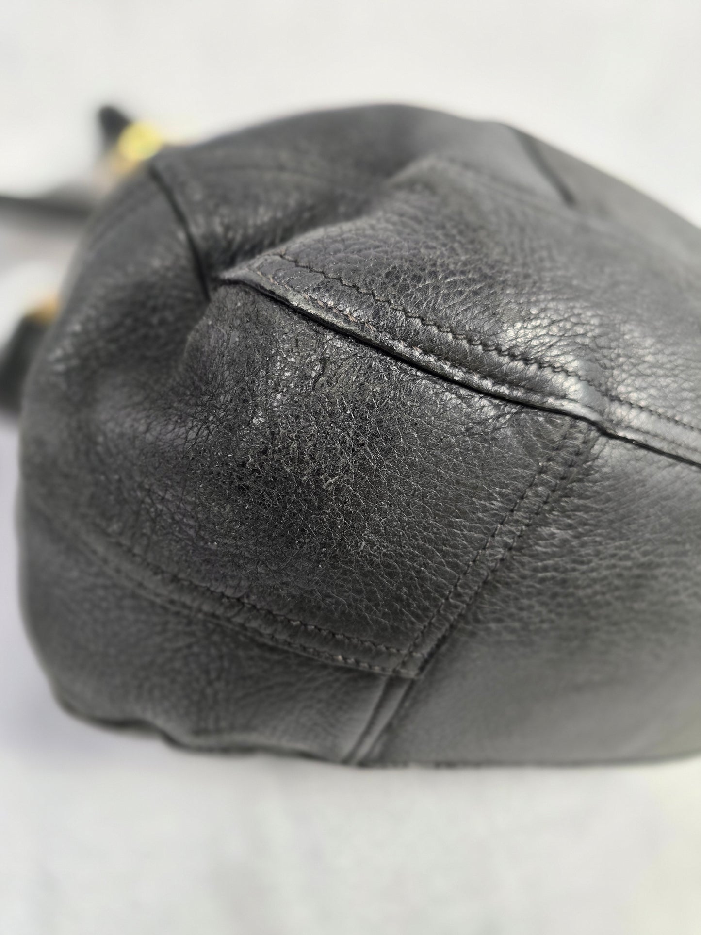 Prada Vitello Daino Hobo Bag in Black