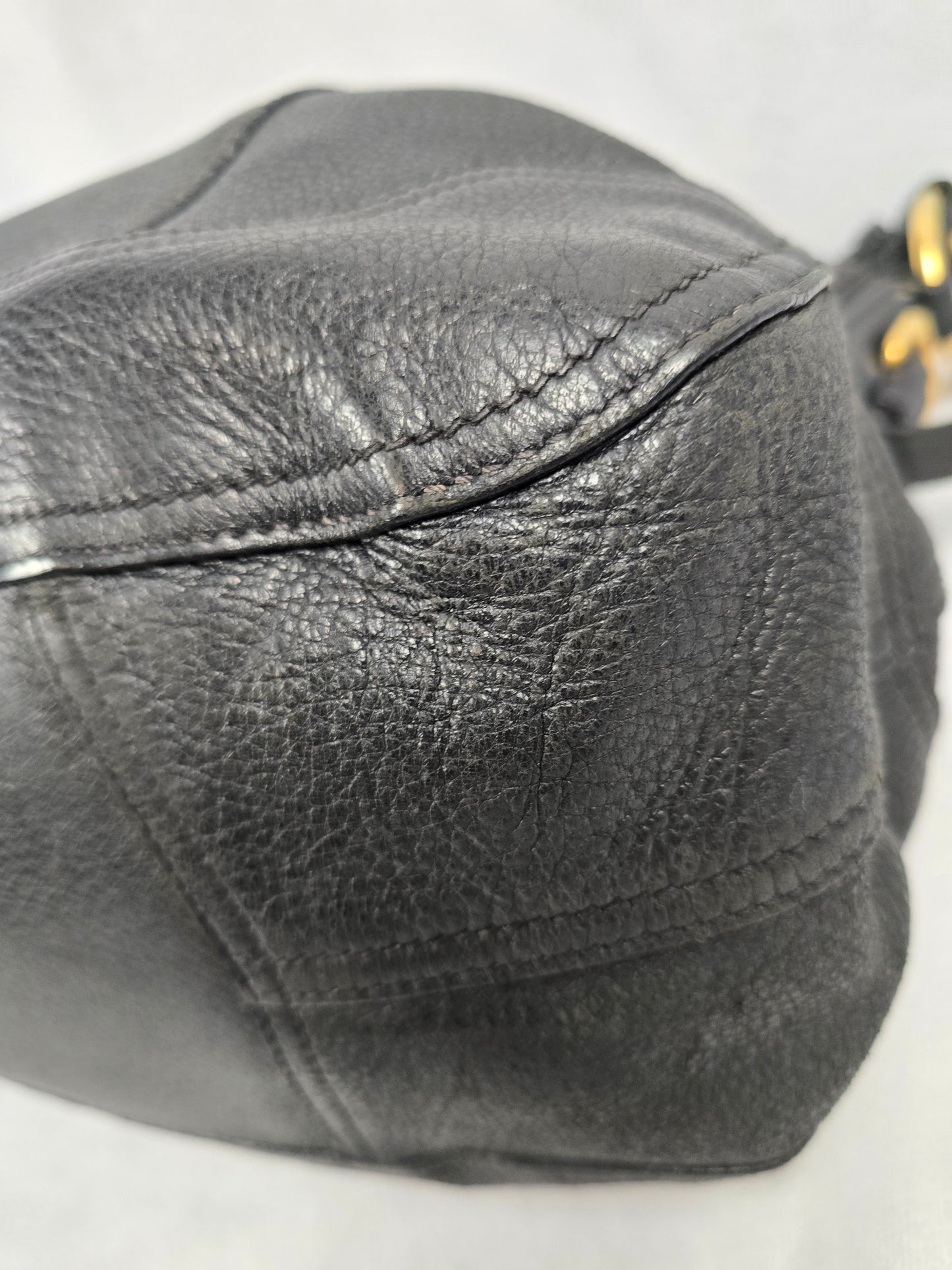 Prada Vitello Daino Hobo Bag in Black