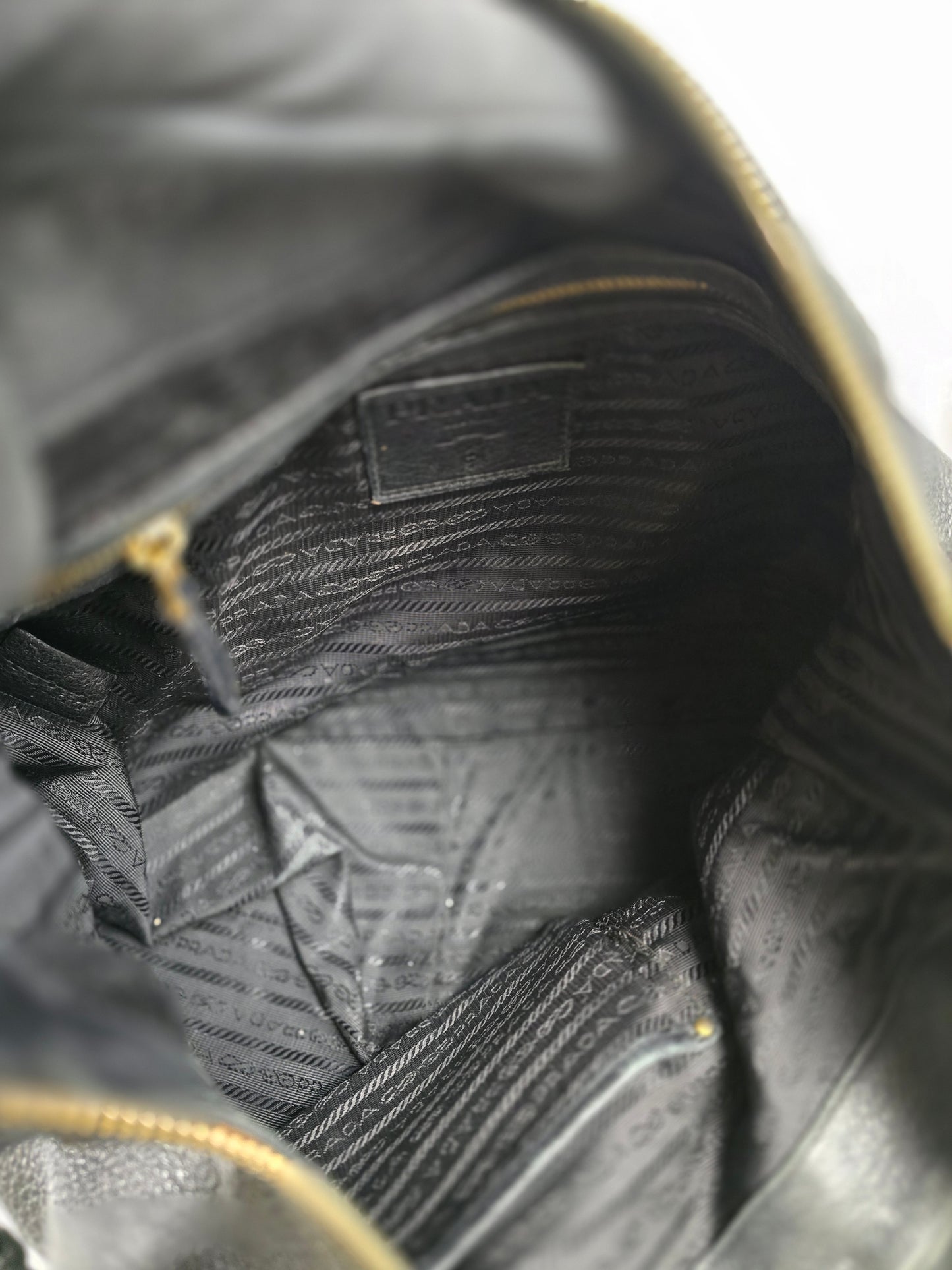 Prada Vitello Daino Hobo Bag in Black