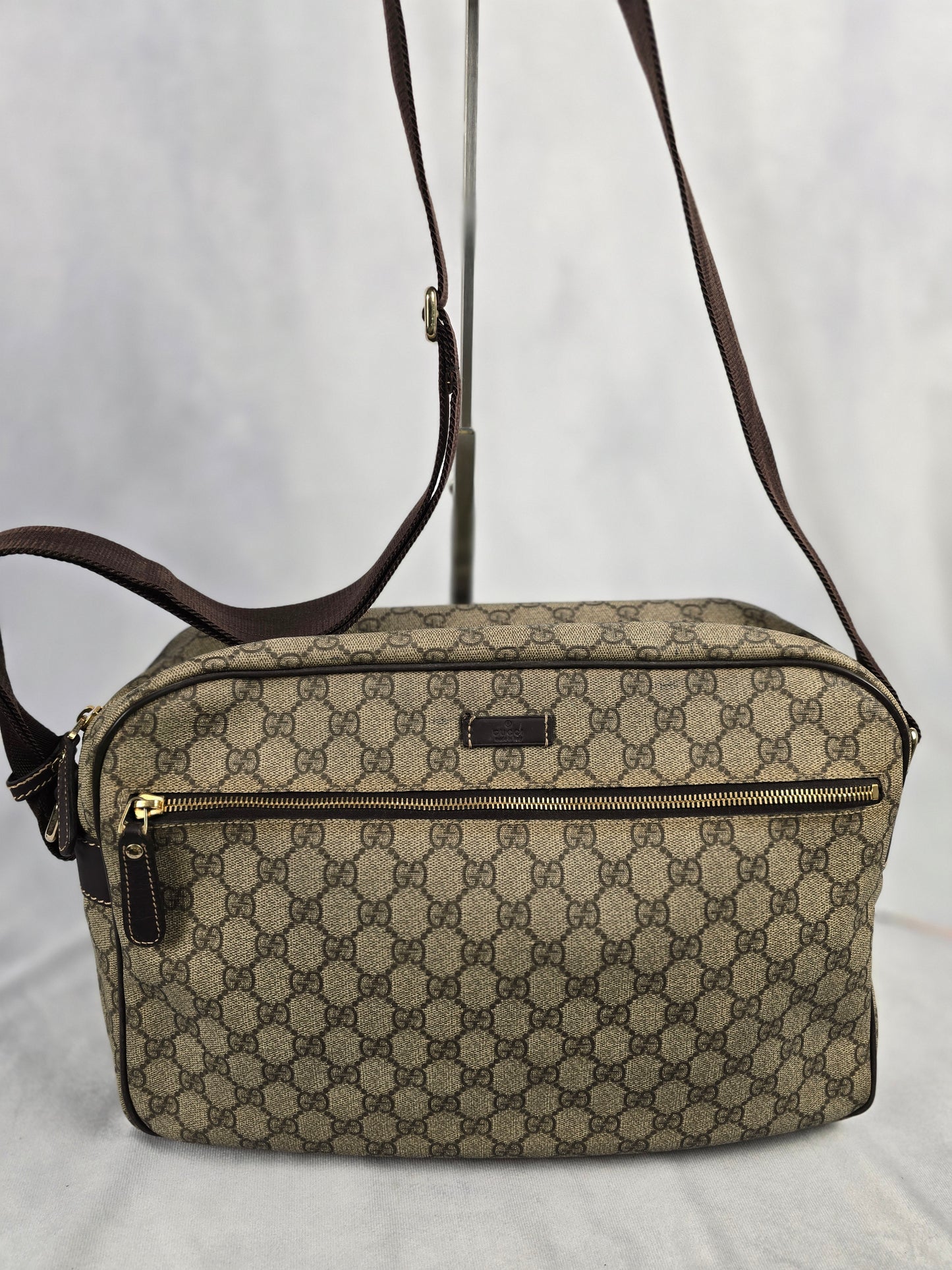 Gucci GG Coated Canvas Messenger Bag