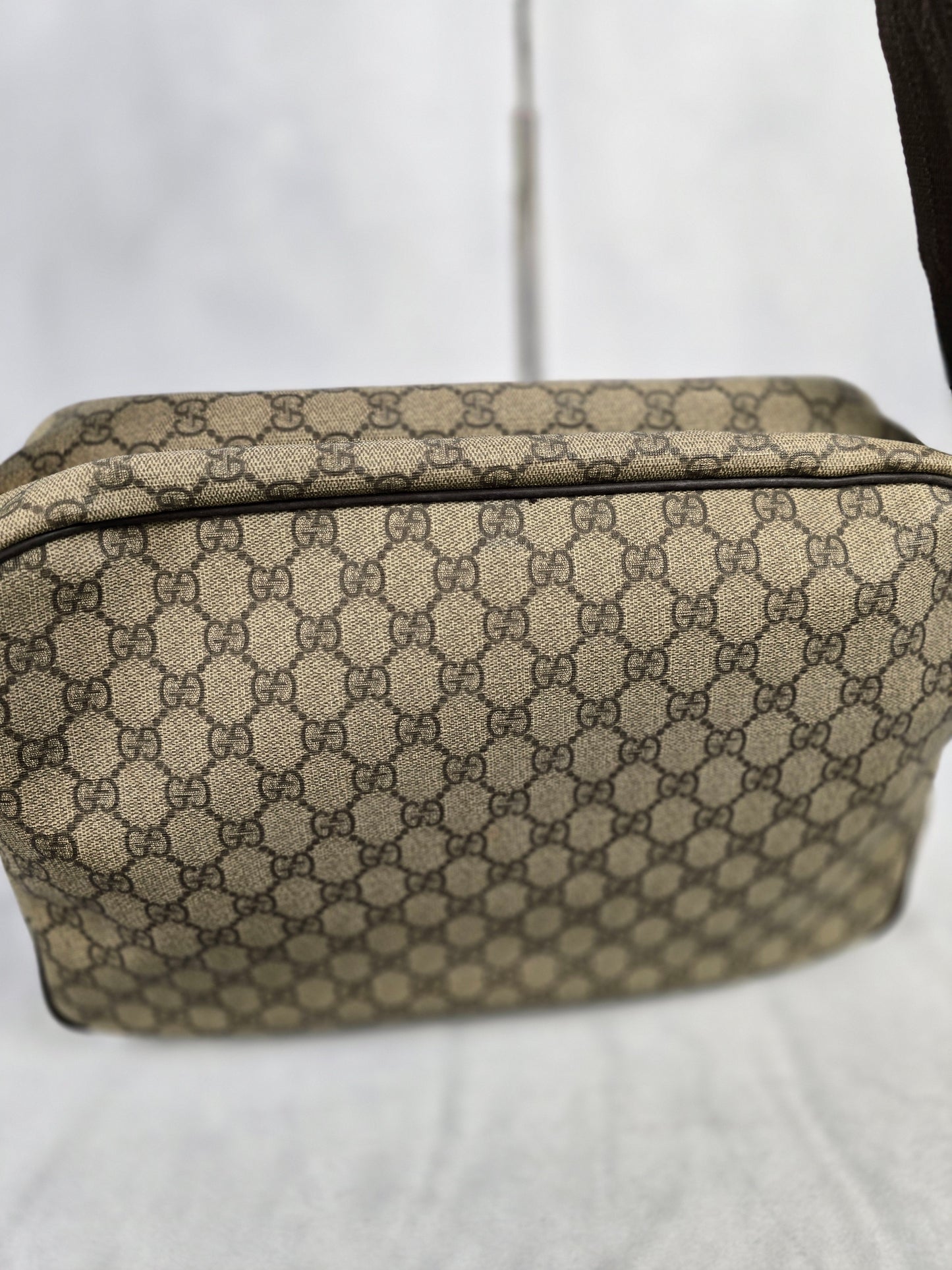 Gucci GG Coated Canvas Messenger Bag