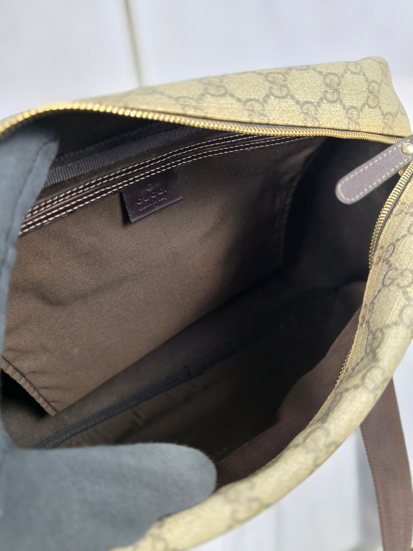 Gucci GG Coated Canvas Messenger Bag