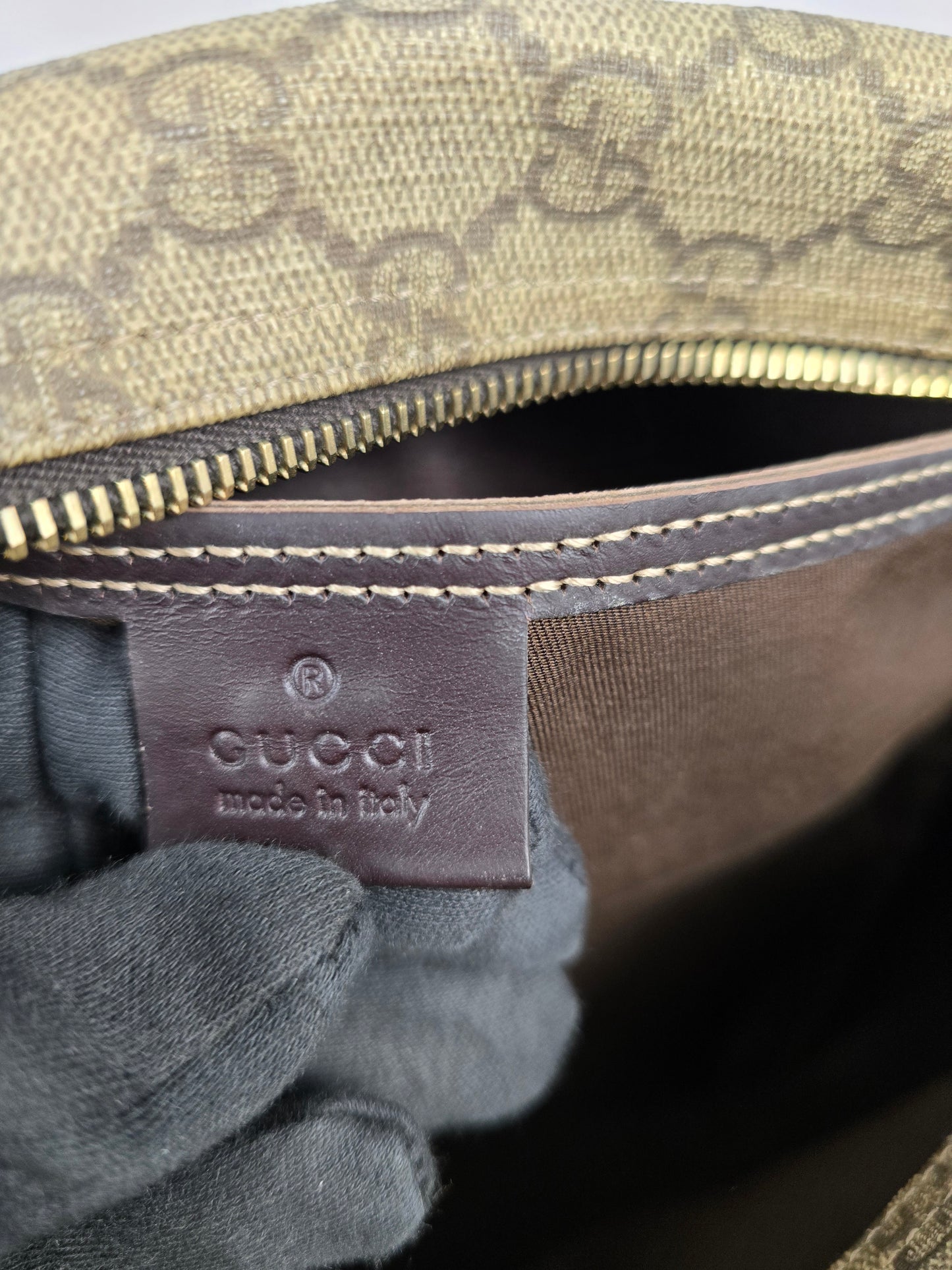Gucci GG Coated Canvas Messenger Bag