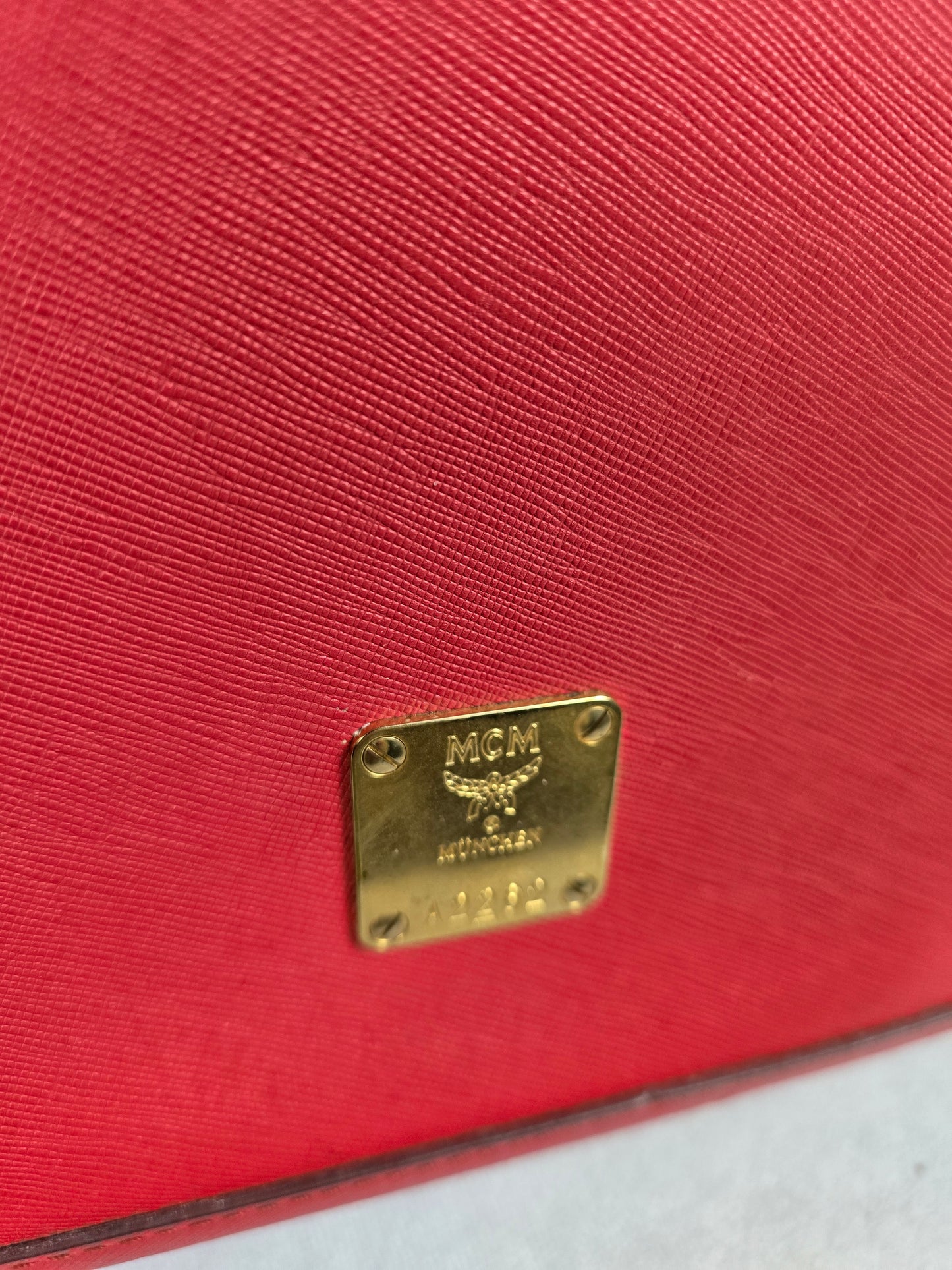 MCM Nuovo Tote in Red Leather