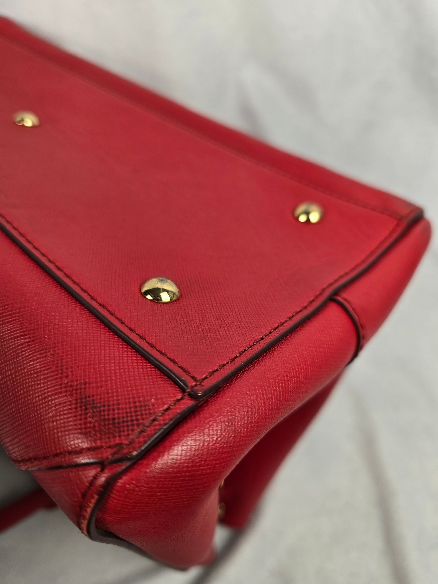 MCM Nuovo Tote in Red Leather