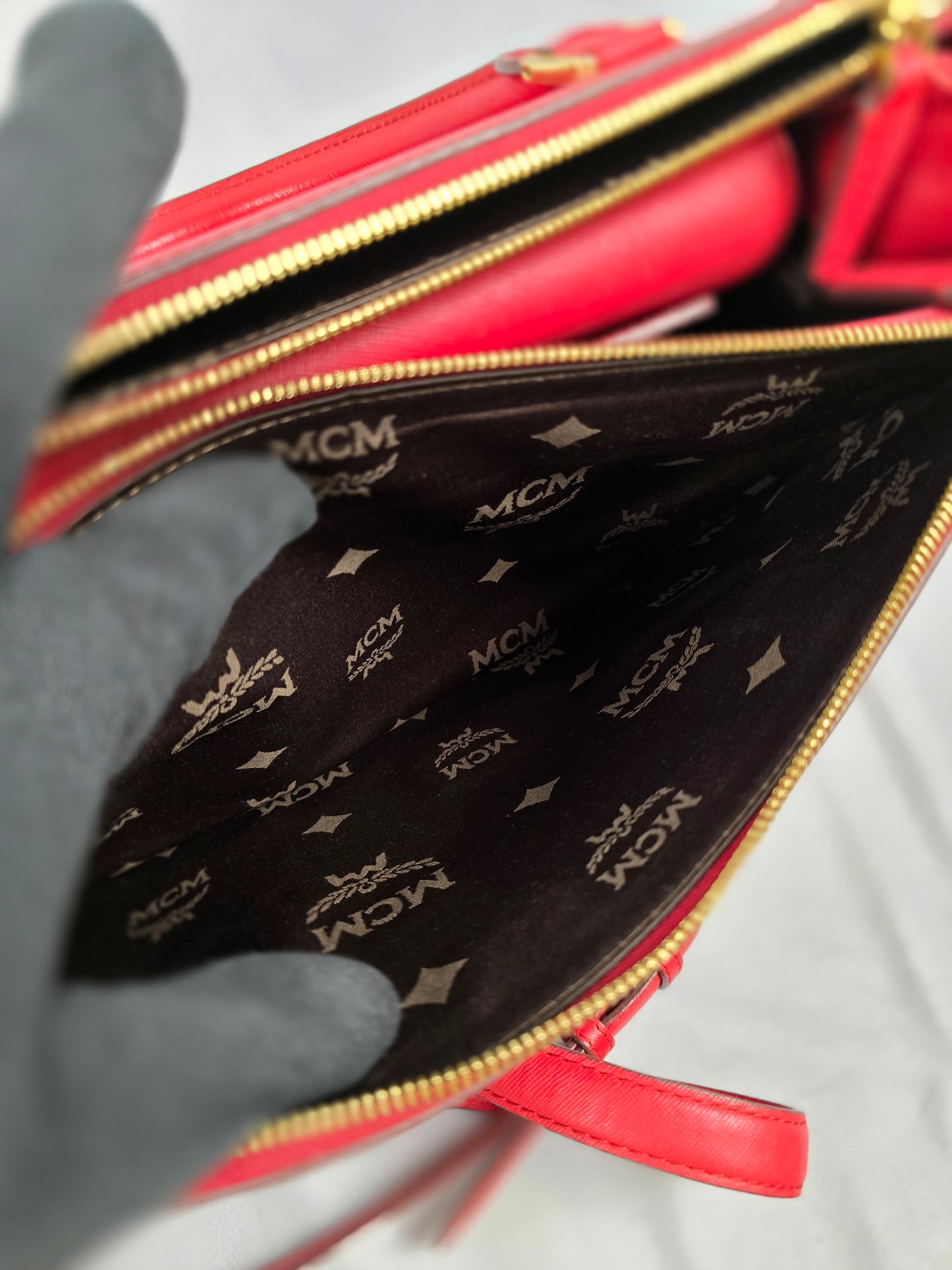 MCM Nuovo Tote in Red Leather