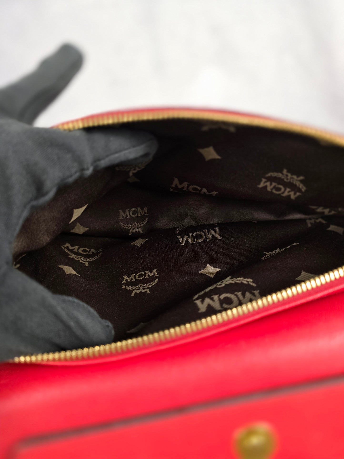 MCM Nuovo Tote in Red Leather