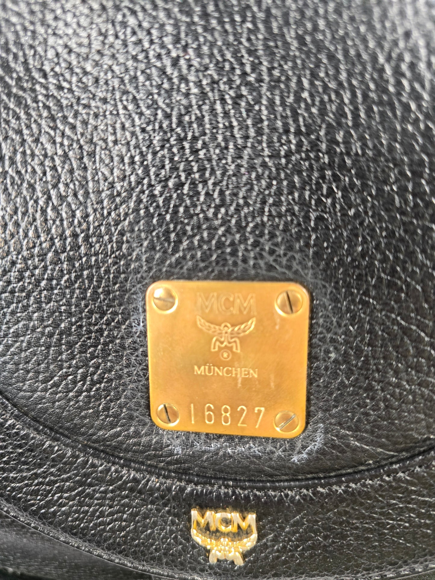 MCM Stark Black Leather Backpack