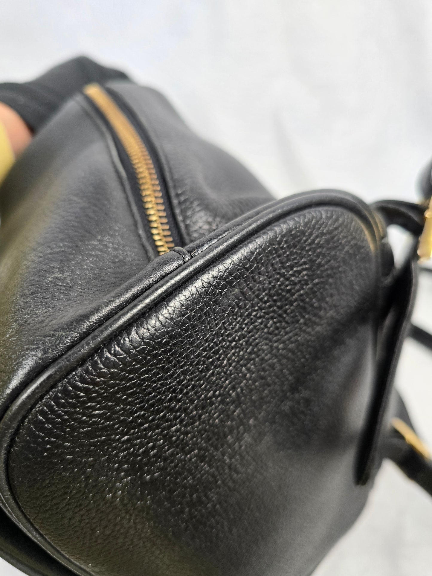 MCM Stark Black Leather Backpack