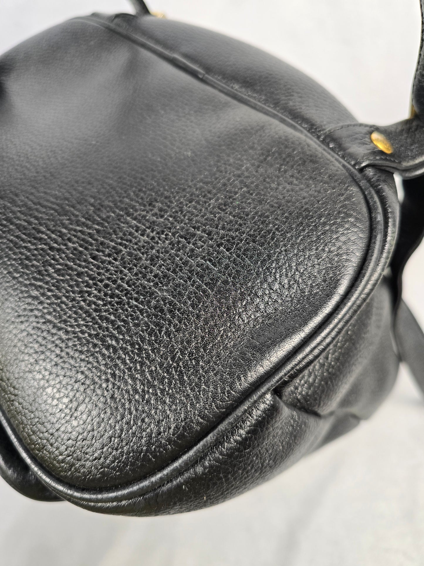 MCM Stark Black Leather Backpack