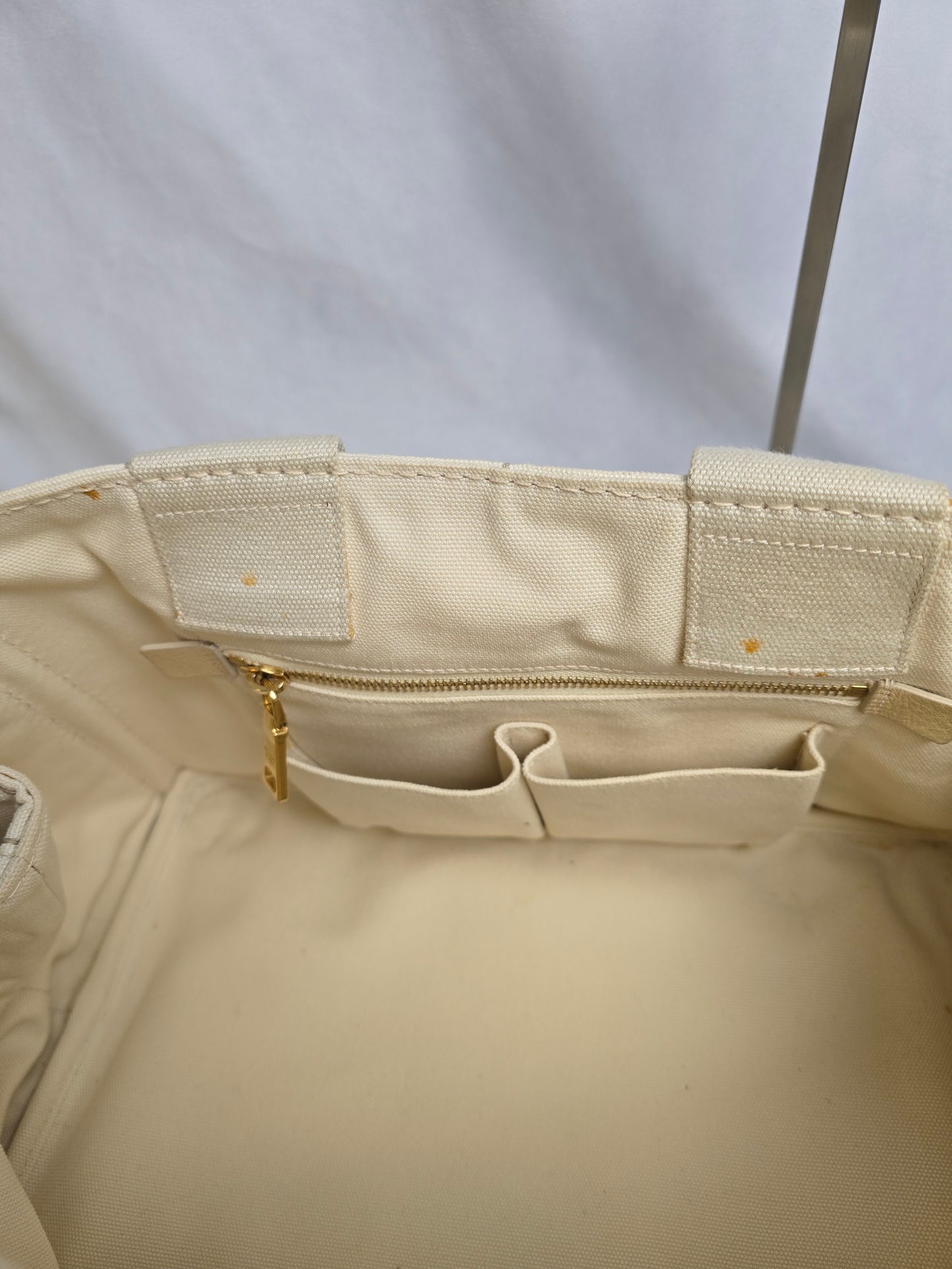 Prada Canapa Logo Tote Grezzo