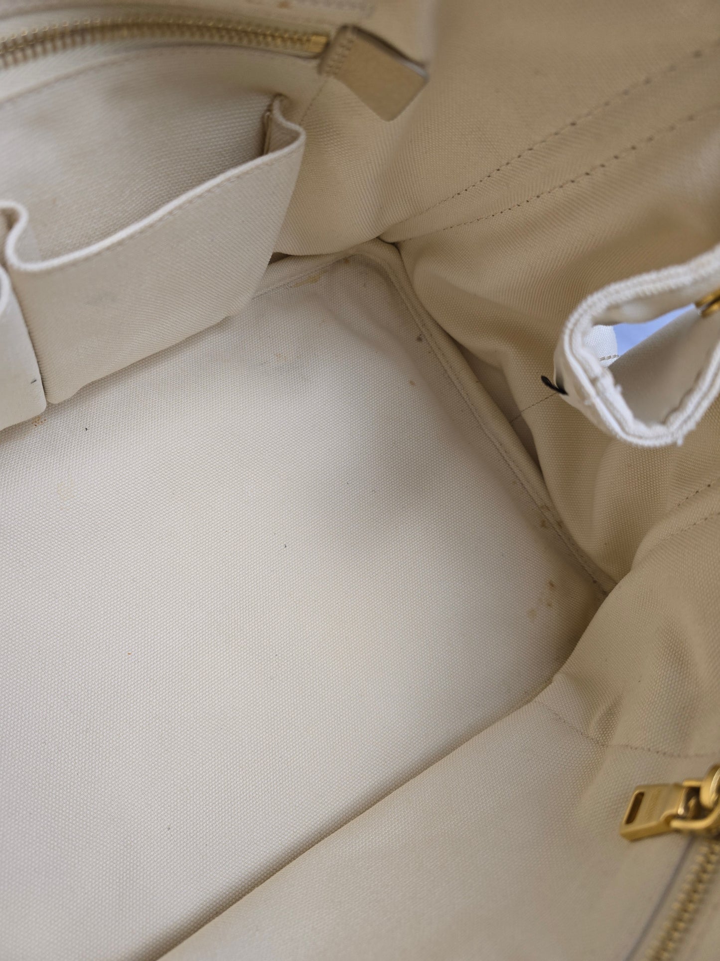 Prada Canapa Logo Tote Grezzo