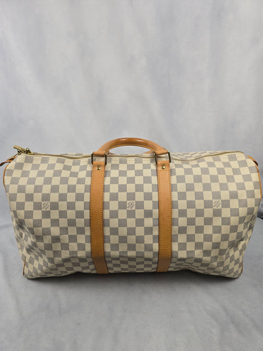 Louis Vuitton Damier Azure Keepall 50