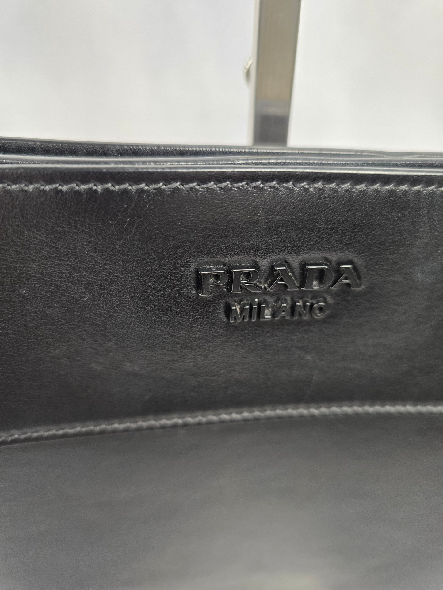 Prada Margit Black Leather Shoulder Bag