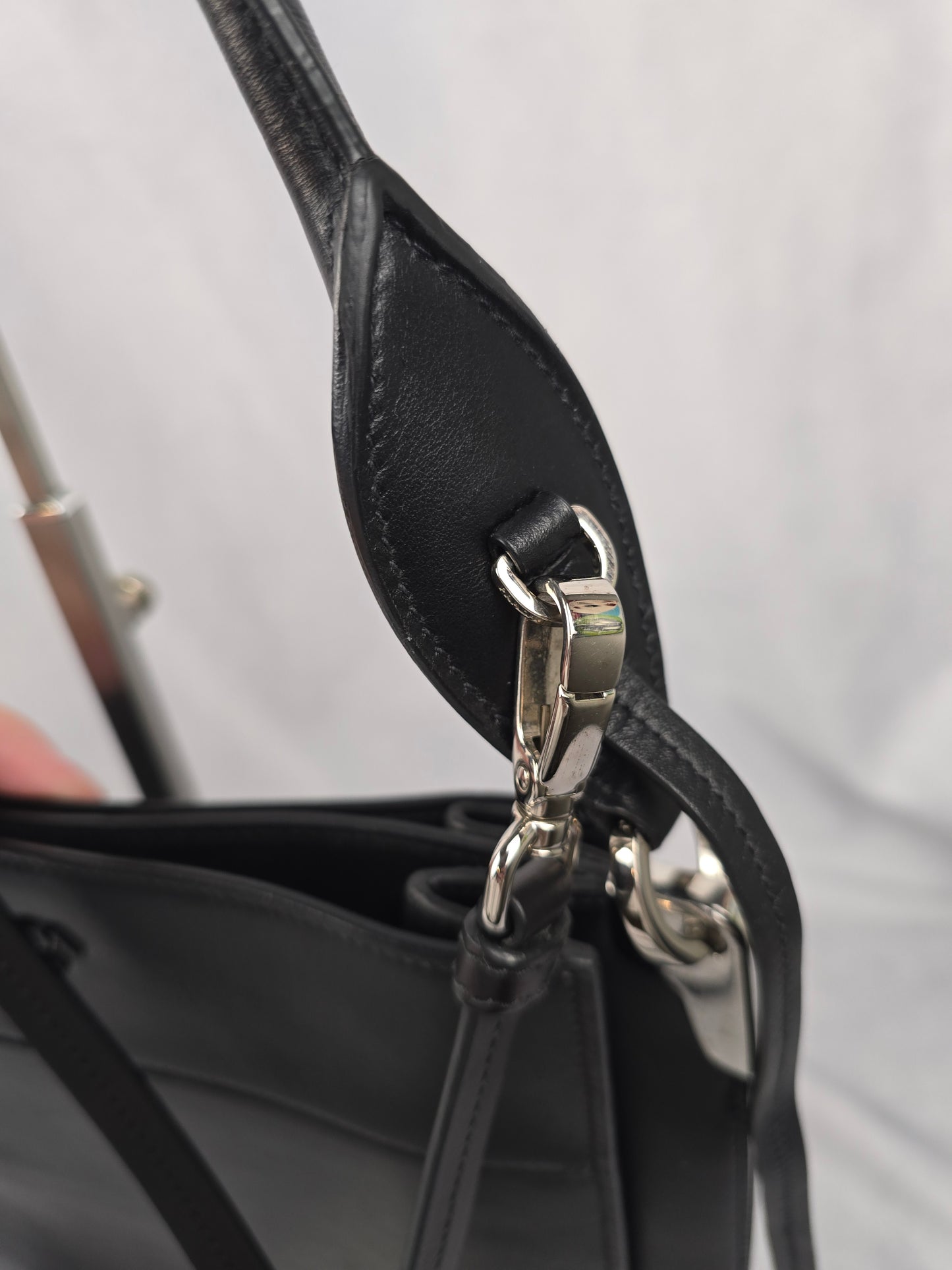 Prada Margit Black Leather Shoulder Bag