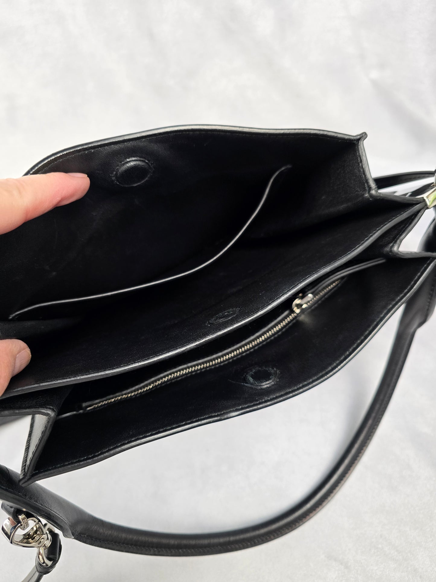 Prada Margit Black Leather Shoulder Bag