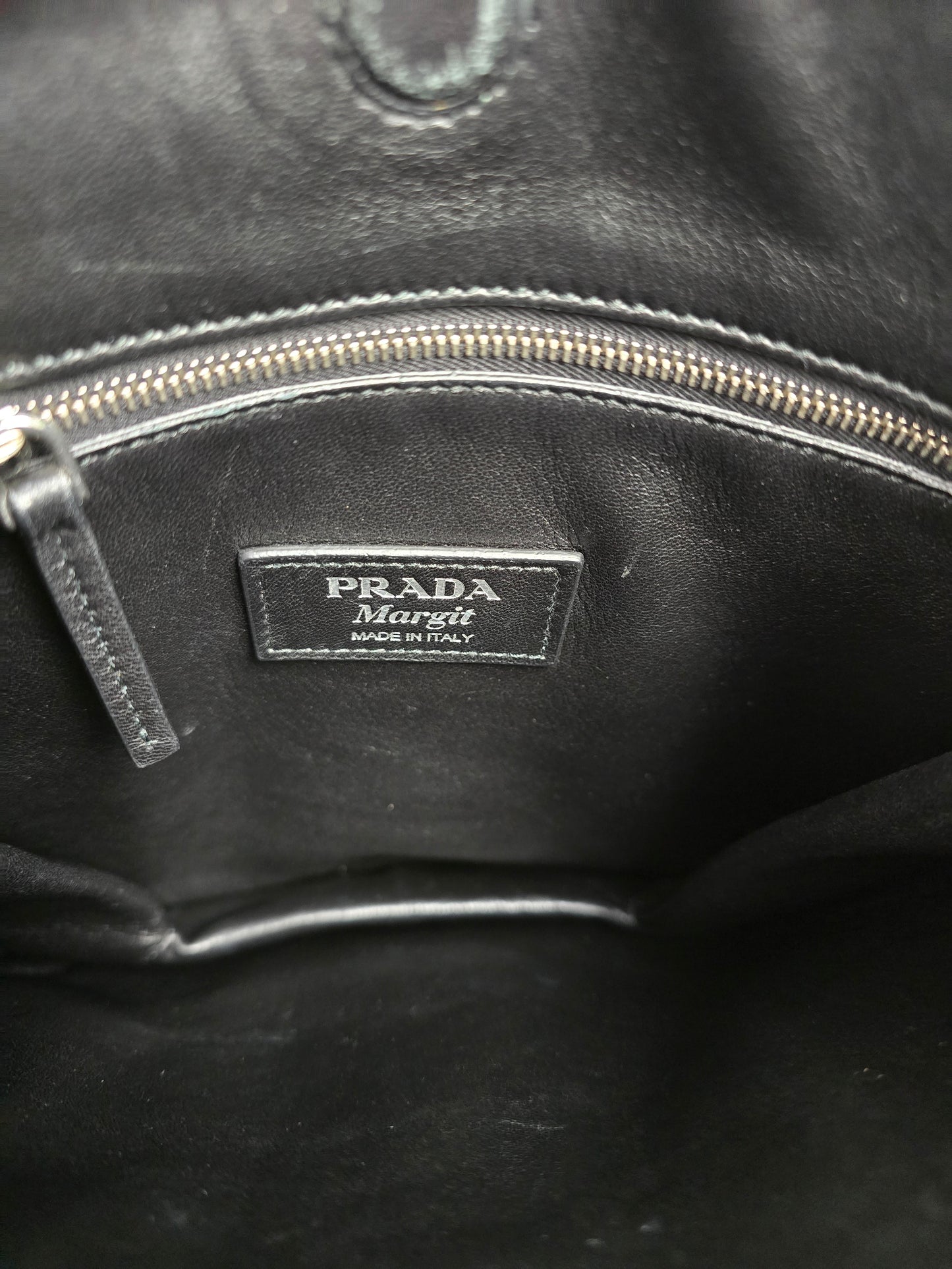 Prada Margit Black Leather Shoulder Bag