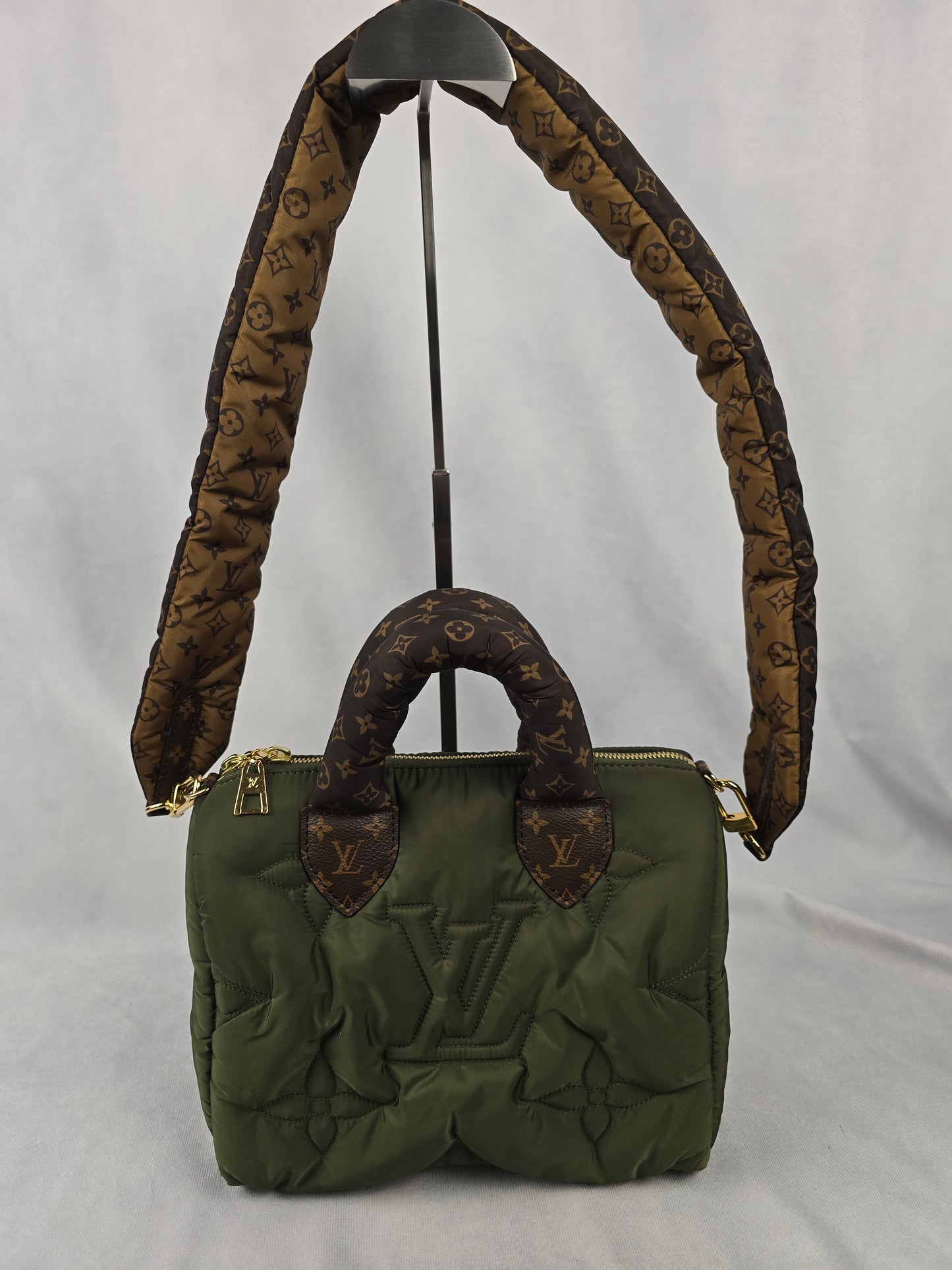Louis Vuitton Econyl Mini Monogram Pillow Speedy Bando 25 in Khaki