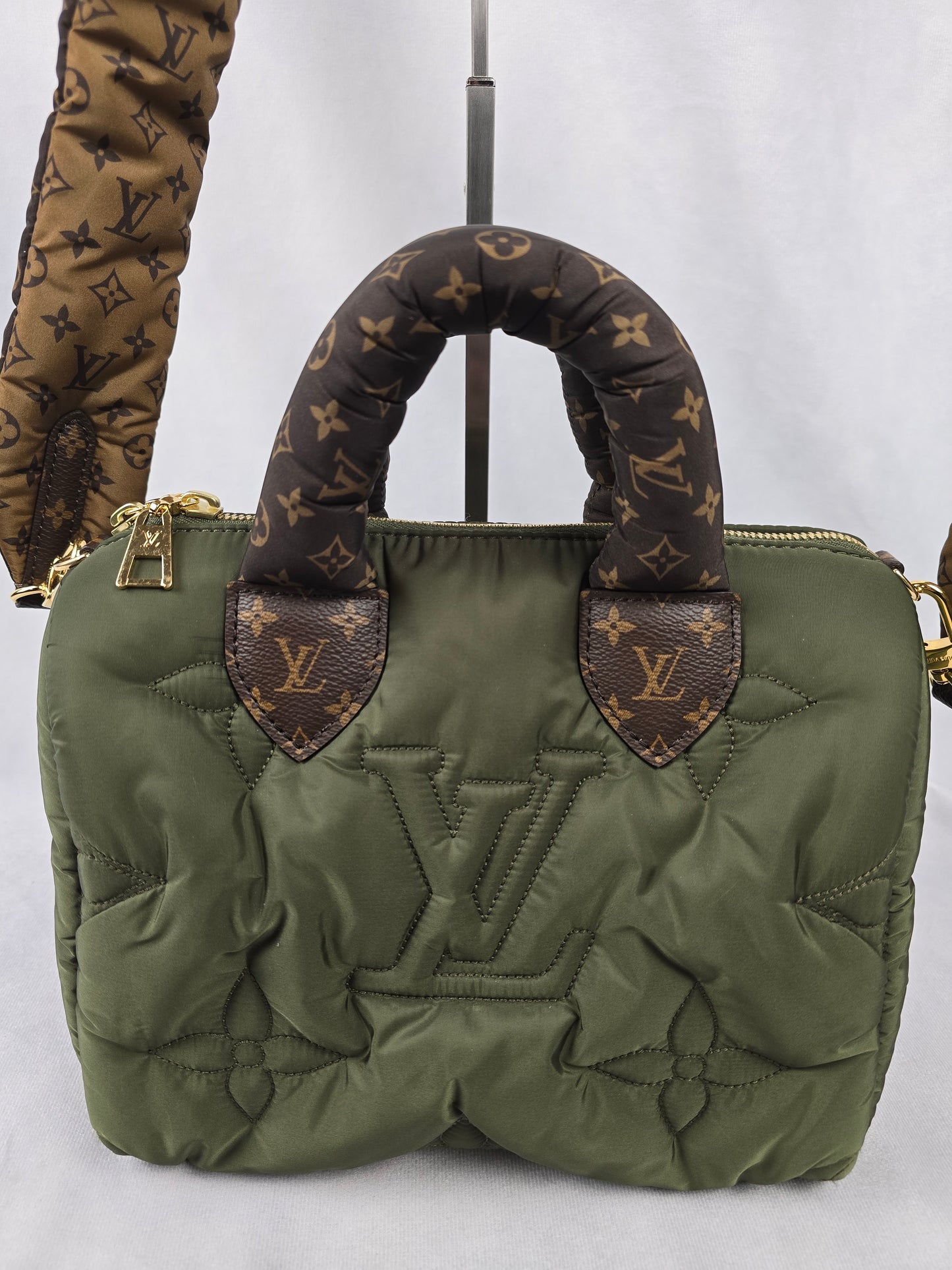 Louis Vuitton Econyl Mini Monogram Pillow Speedy Bando 25 in Khaki