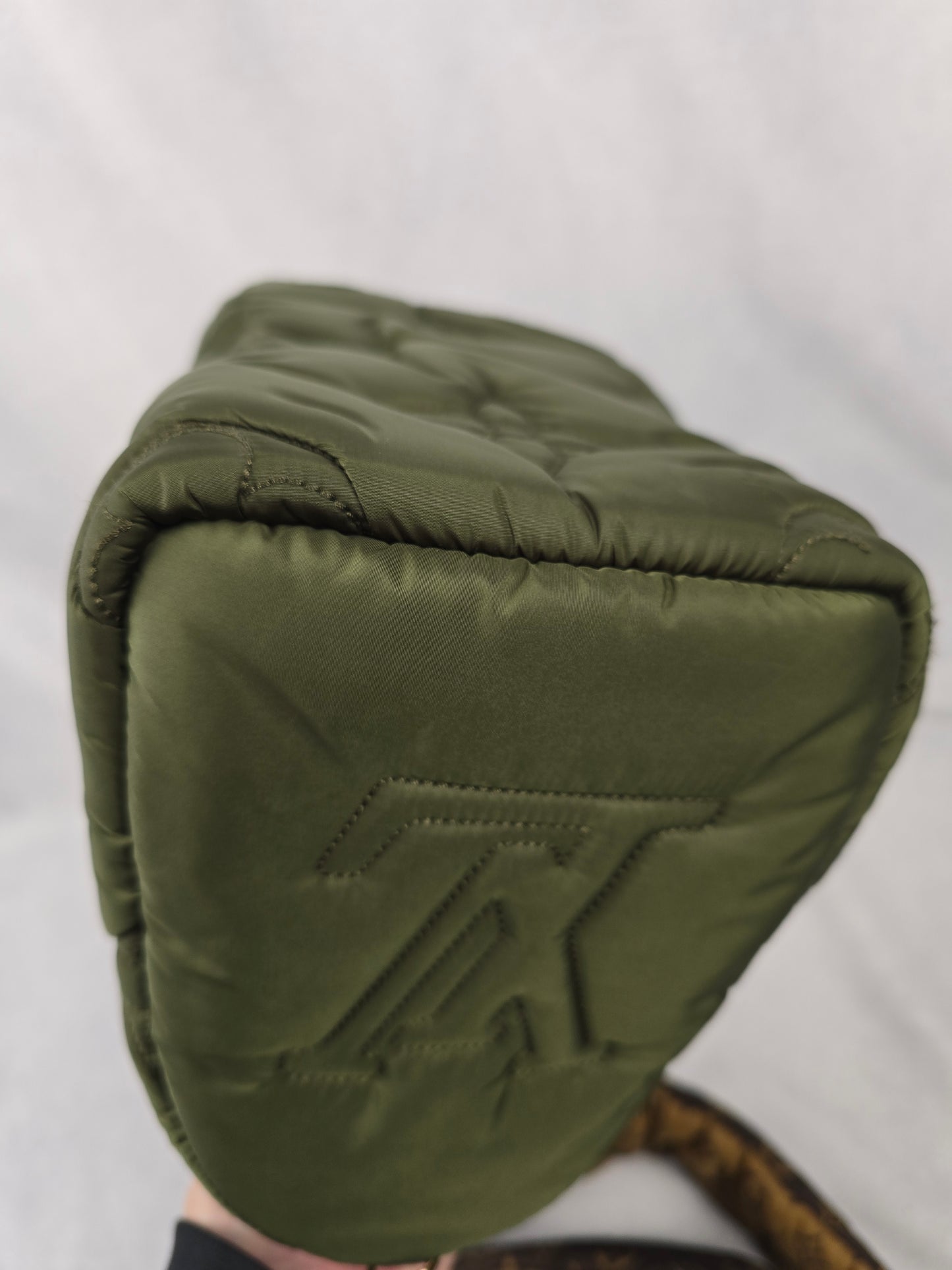 Louis Vuitton Econyl Mini Monogram Pillow Speedy Bando 25 in Khaki