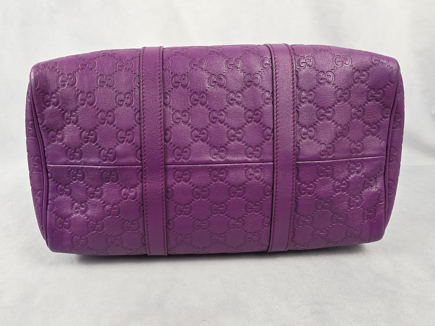 Gucci Purple Medium Guccissima Joy Boston Bag