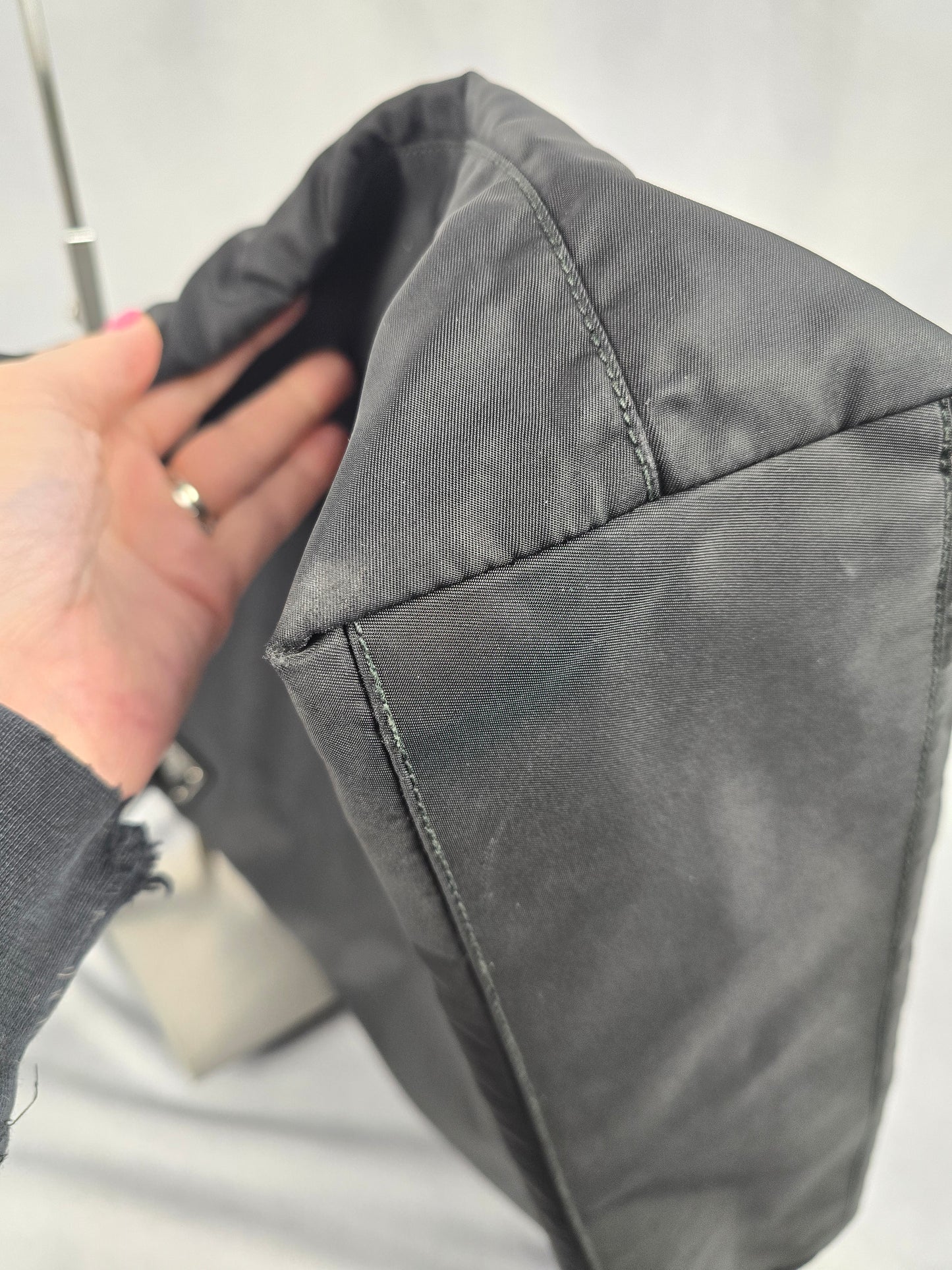 Prada Tessuto Nylon Black Skull Tote