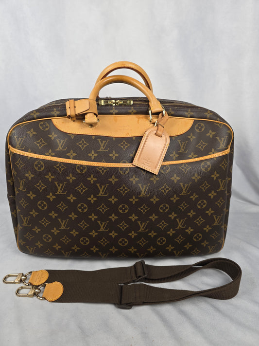 Louis Vuitton Monogram Alizé 24 Heures Travel Bag + Strap