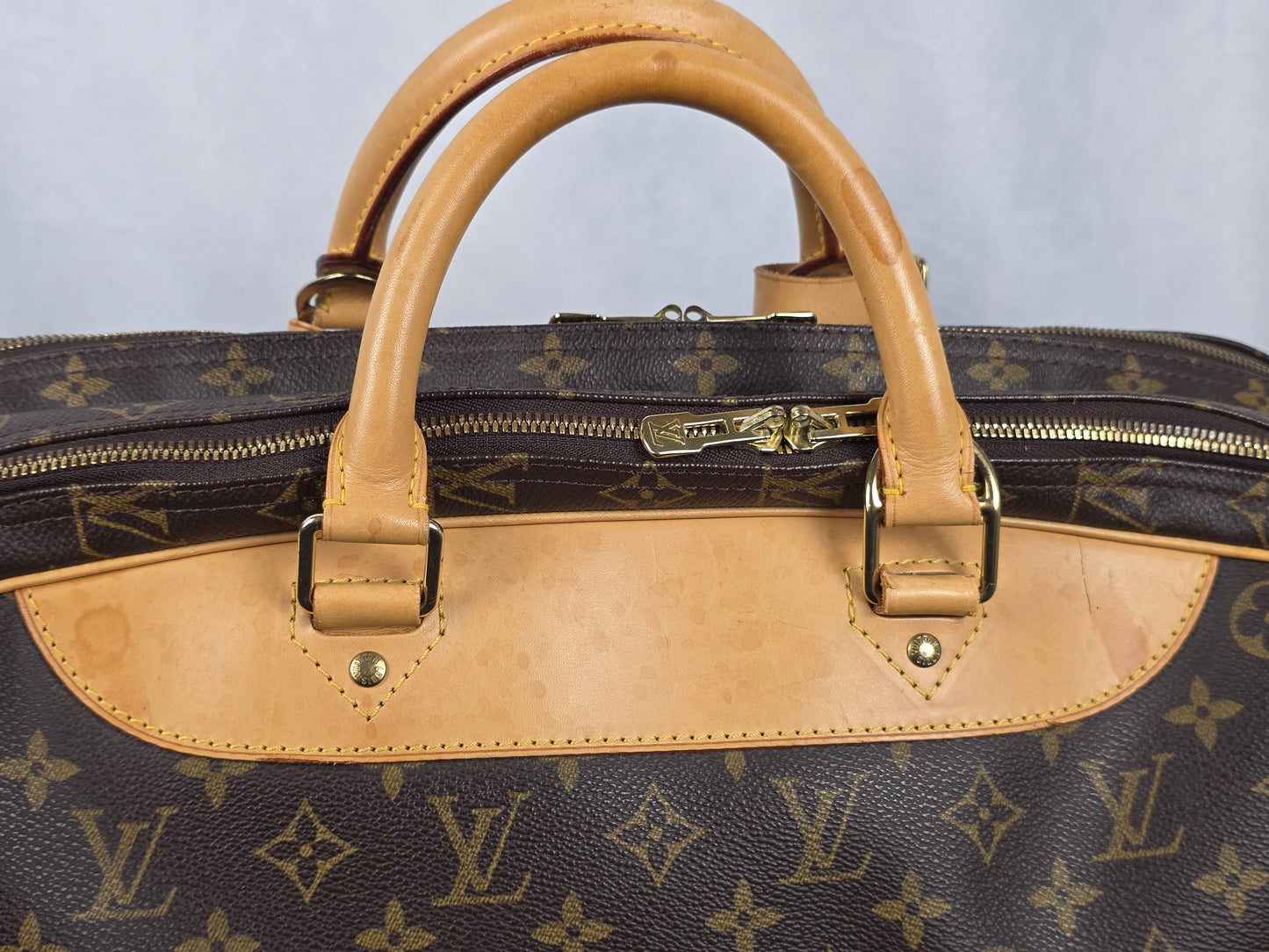 Louis Vuitton Monogram Alizé 24 Heures Travel Bag + Strap