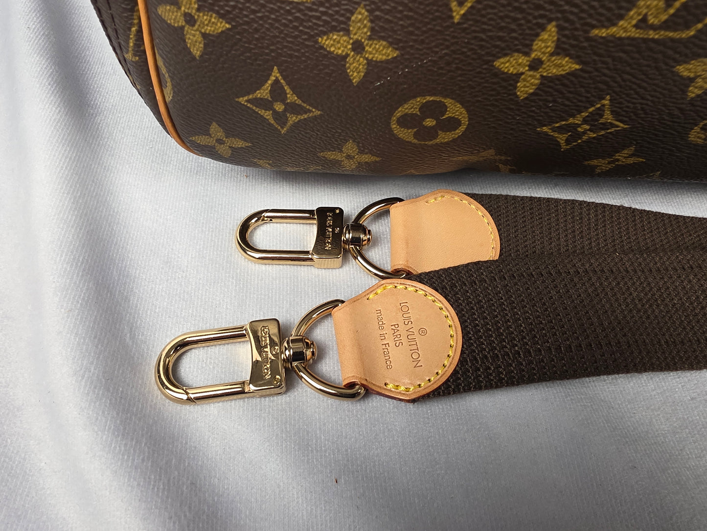 Louis Vuitton Monogram Alizé 2 Poches Travel Bag Luggage 55 cm + Strap