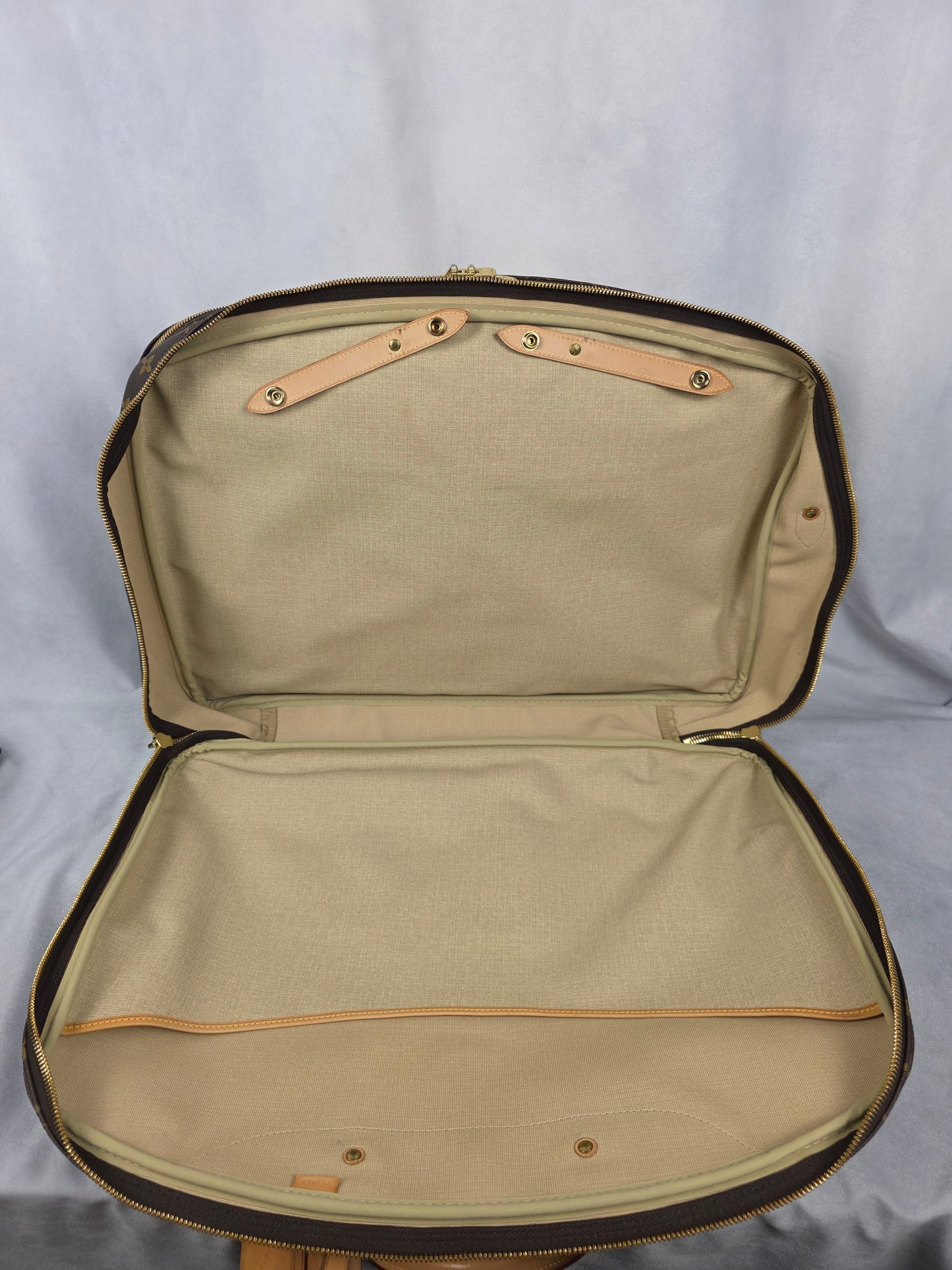 Louis Vuitton Monogram Alizé 2 Poches Travel Bag Luggage 55 cm + Strap