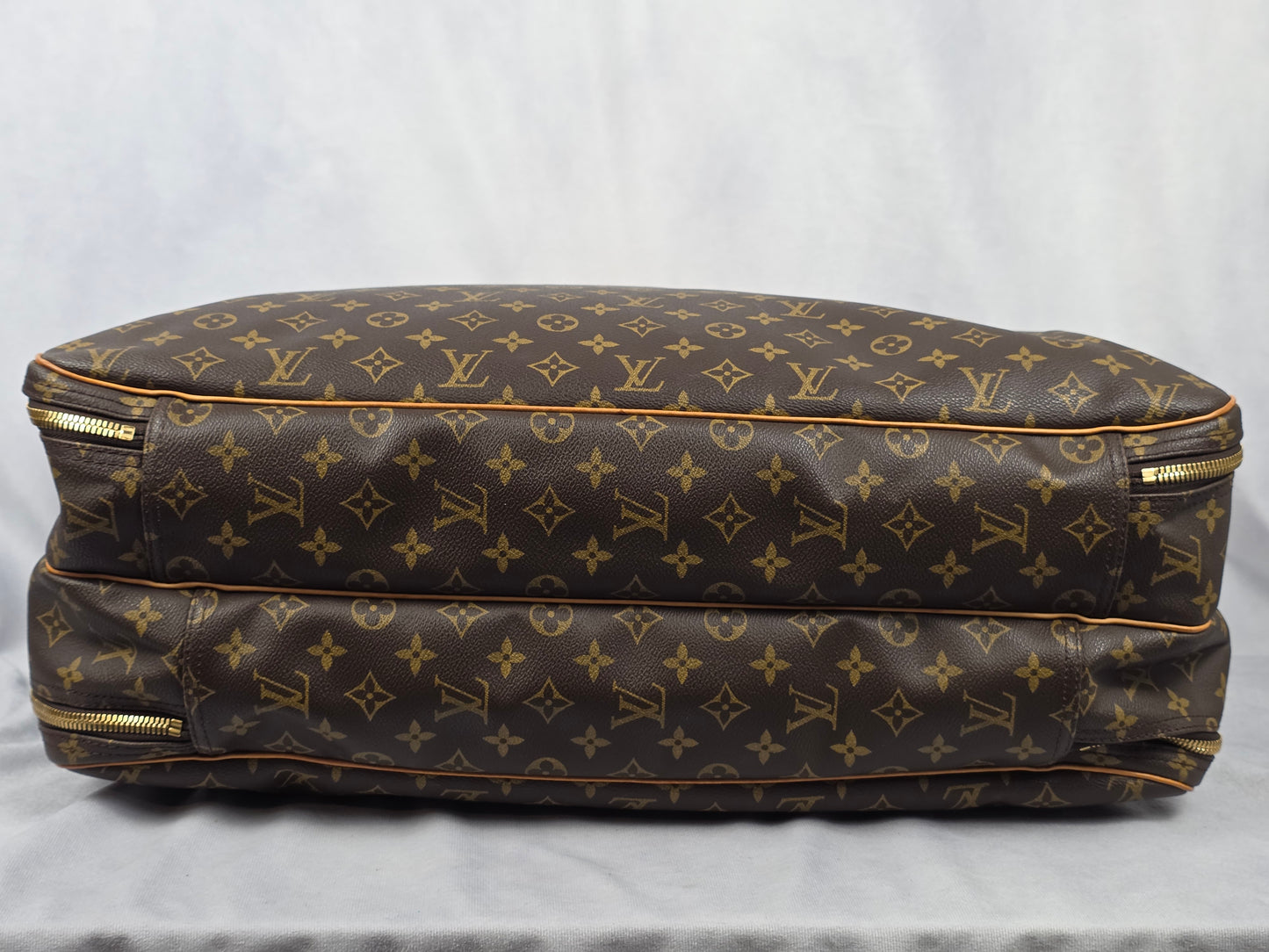 Louis Vuitton Monogram Alizé 2 Poches Travel Bag Luggage 55 cm + Strap