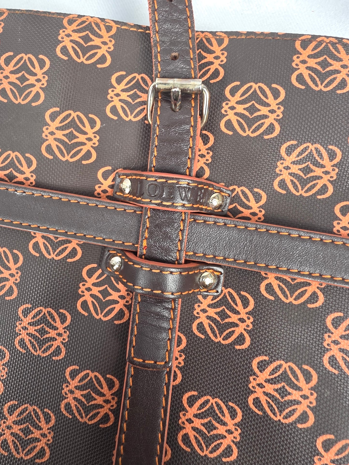 Loewe Anagram Coated Canvas Tote Bag