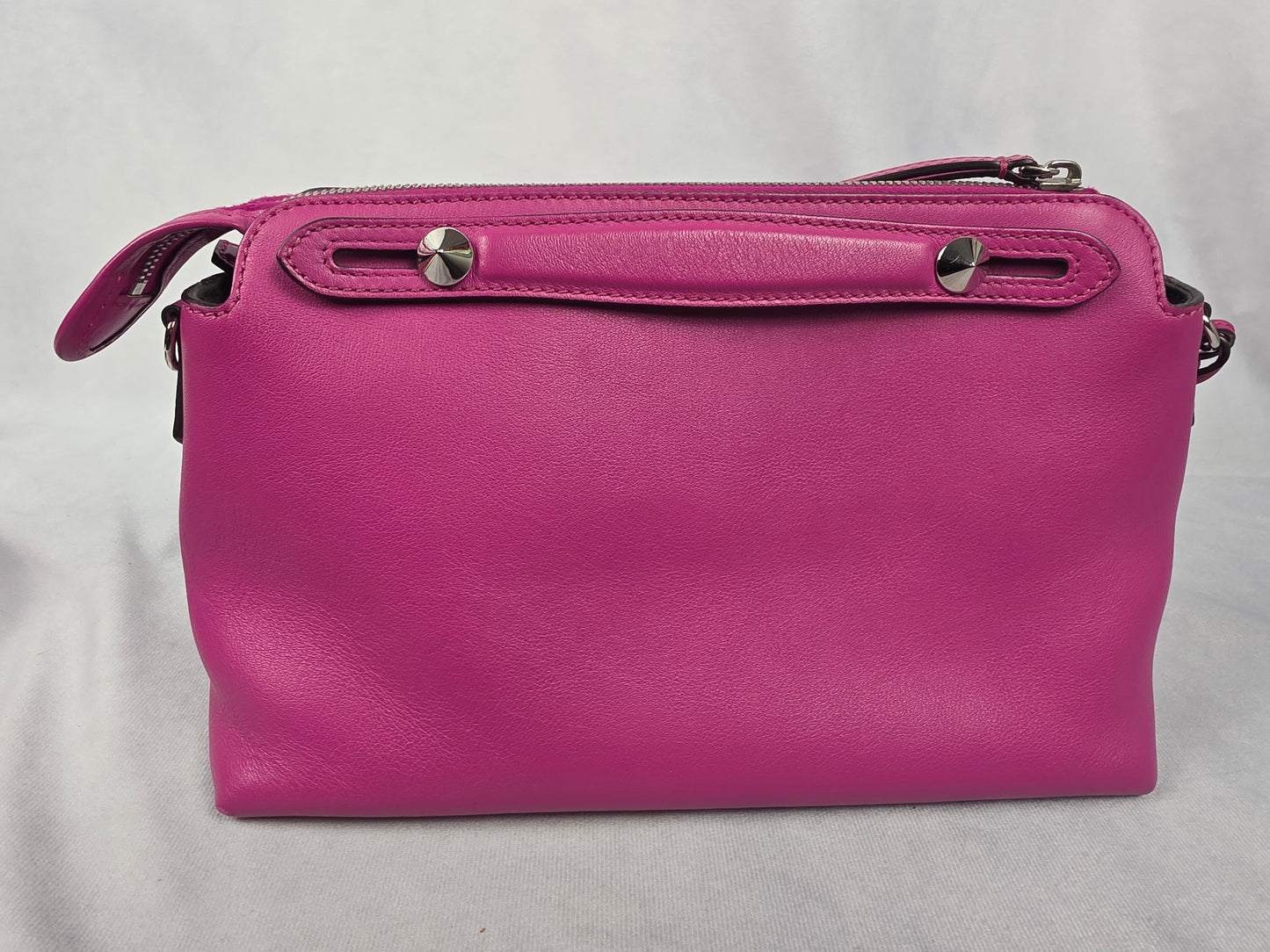 Fendi "By The Way" Boston Bag – Vibrant Magenta Calfskin