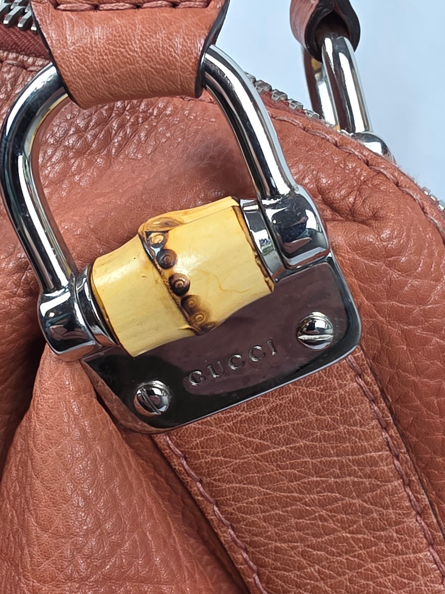 Gucci Medium Bamboo Bar Tote Bag